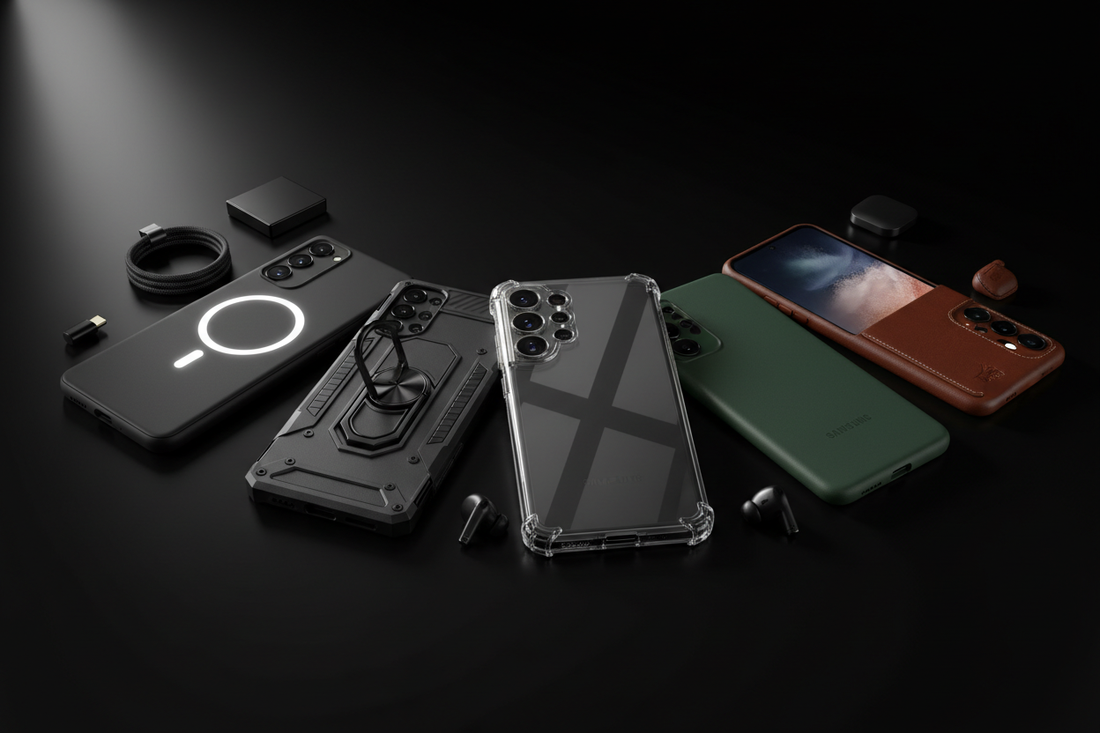 Comparatif 5 meilleures coques Samsung Galaxy S25 2026 - MagSafe blindée transparente silicone cuir - Protection premium antichoc