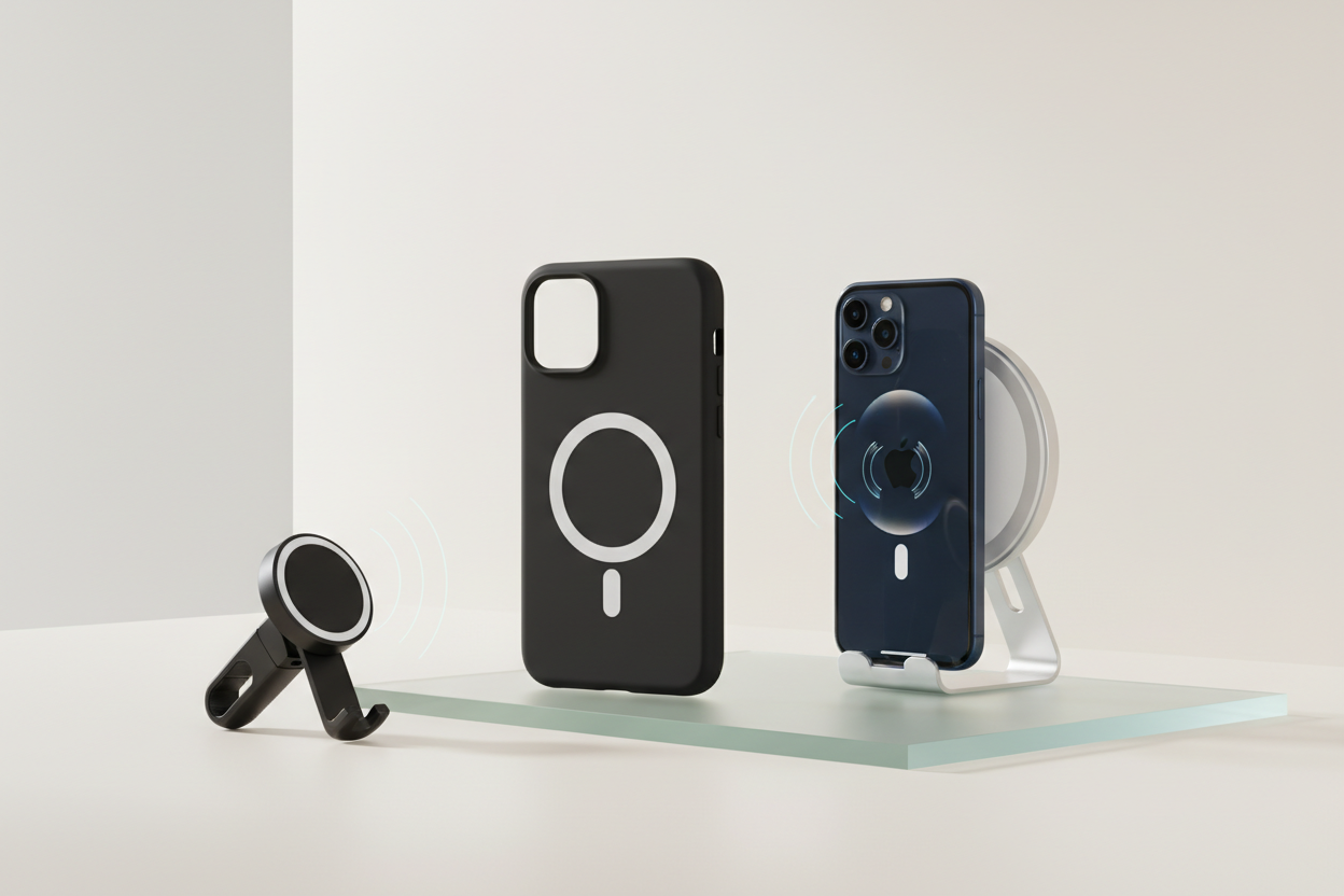 Accessoires MagSafe iPhone - Coques chargeurs supports magnétiques - TechNova