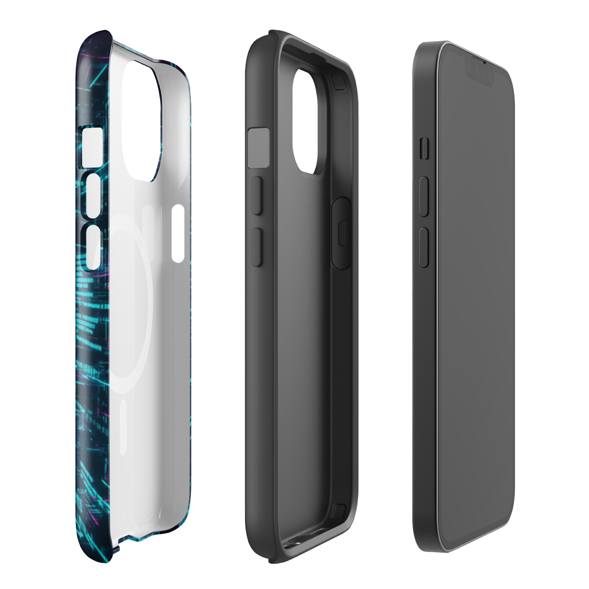 Coque iPhone design Gemini AI collection Nexus - Protection MagSafe TechNova