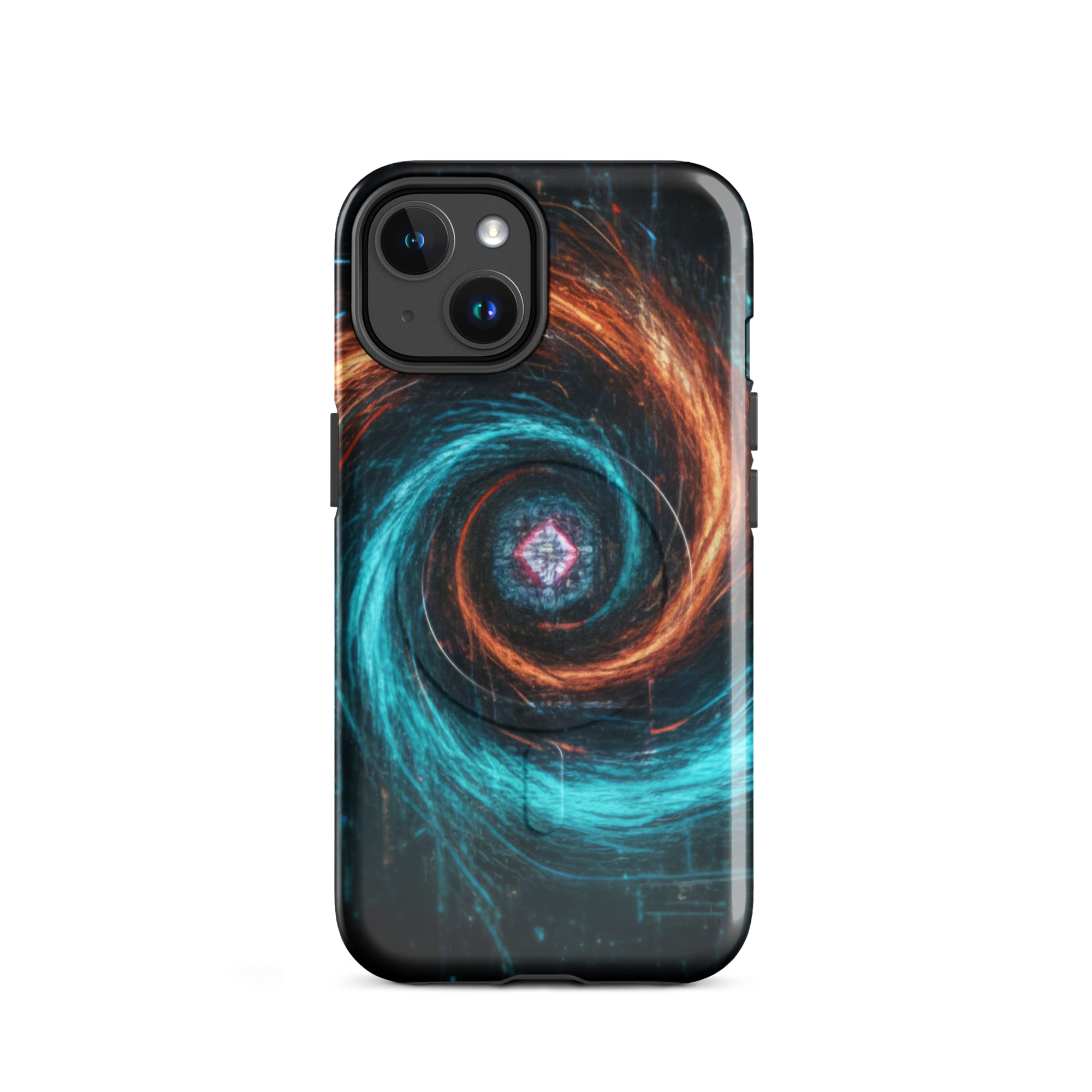 Coque iPhone design Gemini AI collection Nexus - Protection MagSafe TechNova