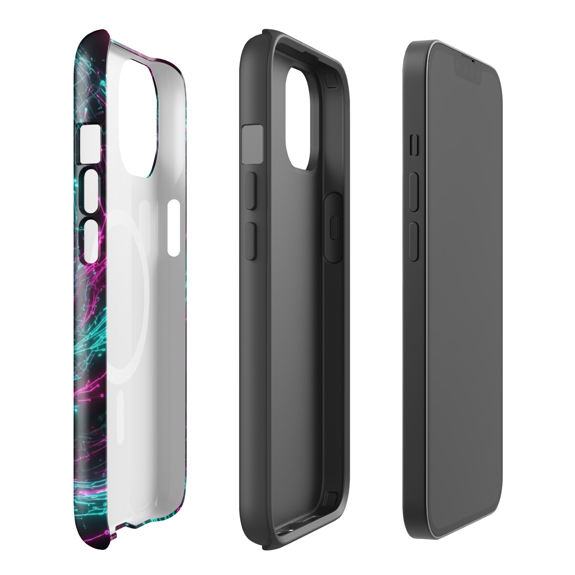 Coque iPhone design Gemini AI collection Nexus - Protection MagSafe TechNova