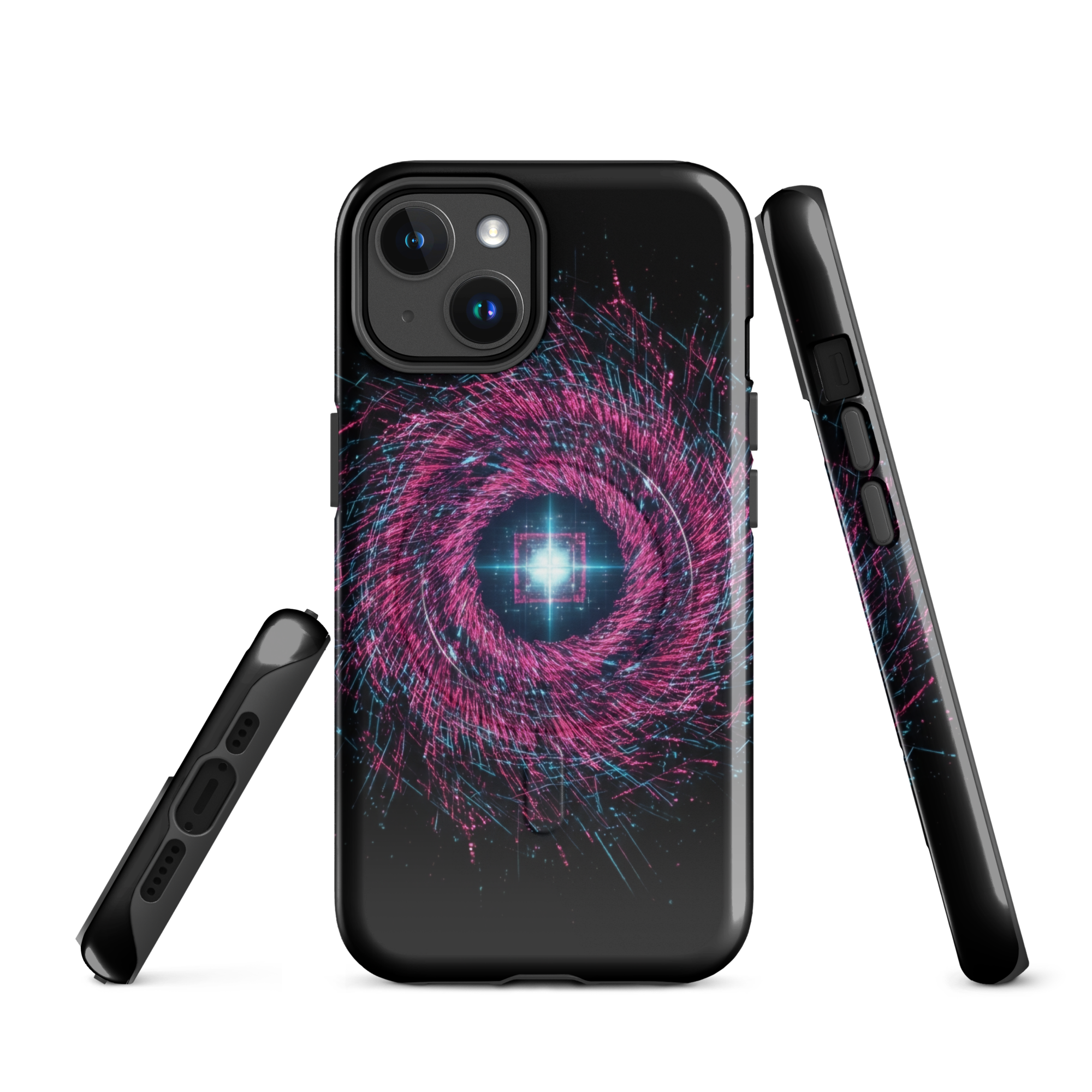 Coque iPhone design Gemini AI collection Nexus - Protection MagSafe TechNova