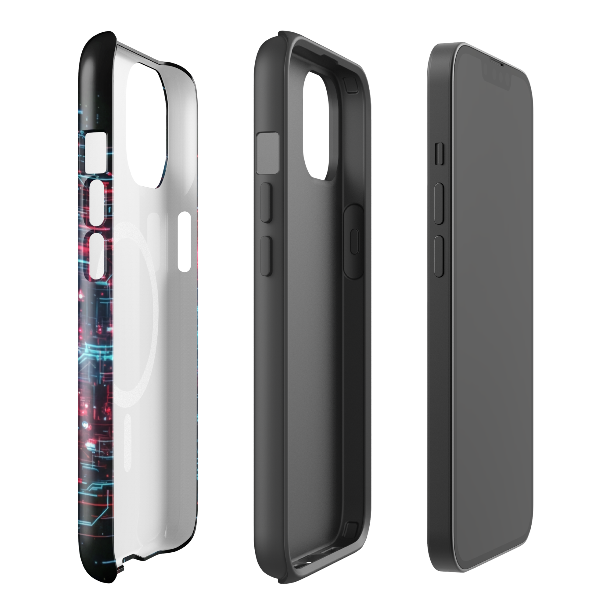 Coque iPhone design Gemini AI collection Nexus - Protection MagSafe TechNova