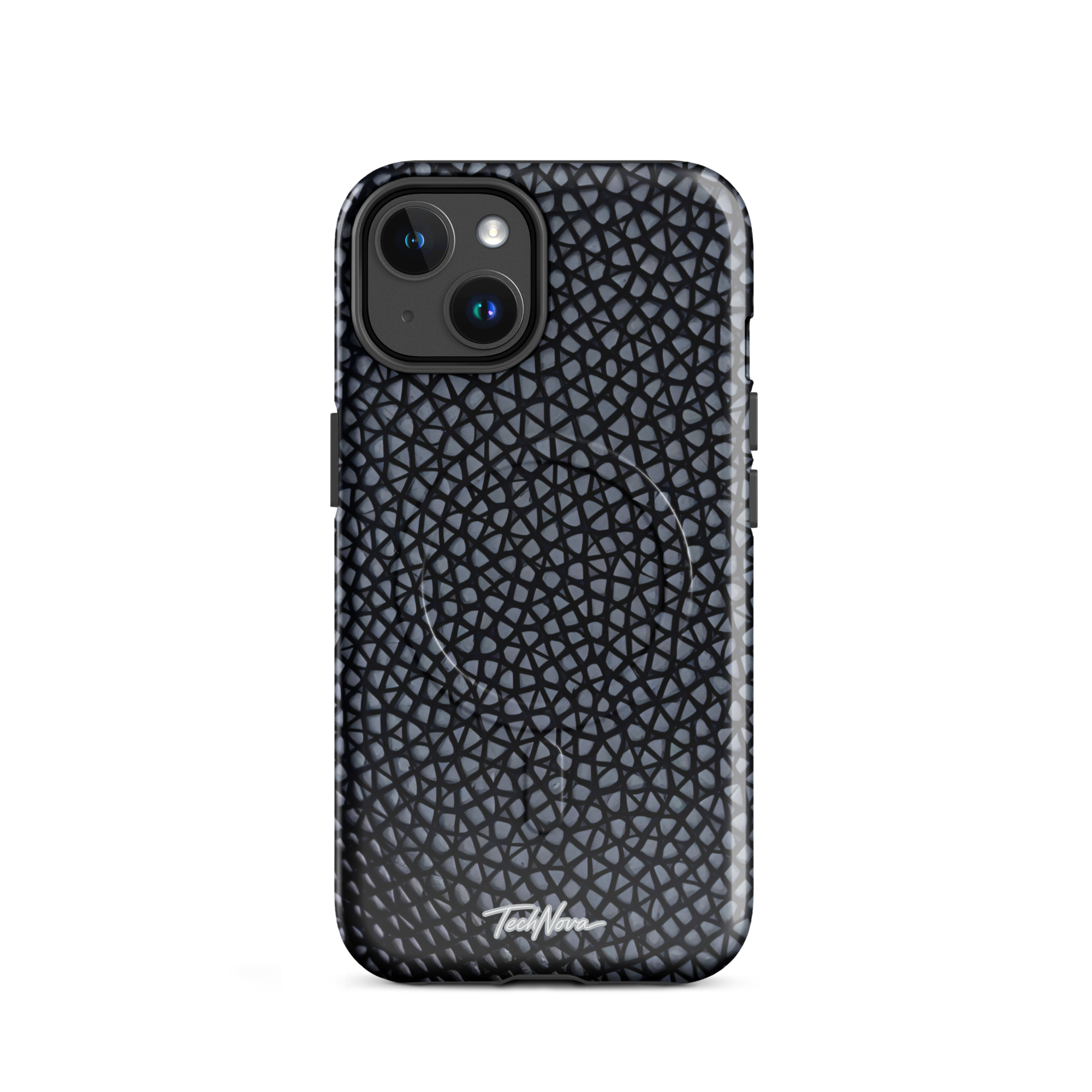 Coque iPhone MagSafe TechNova Couture Signature - Design premium haute couture avec protection renforcée et compatibilité MagSafe