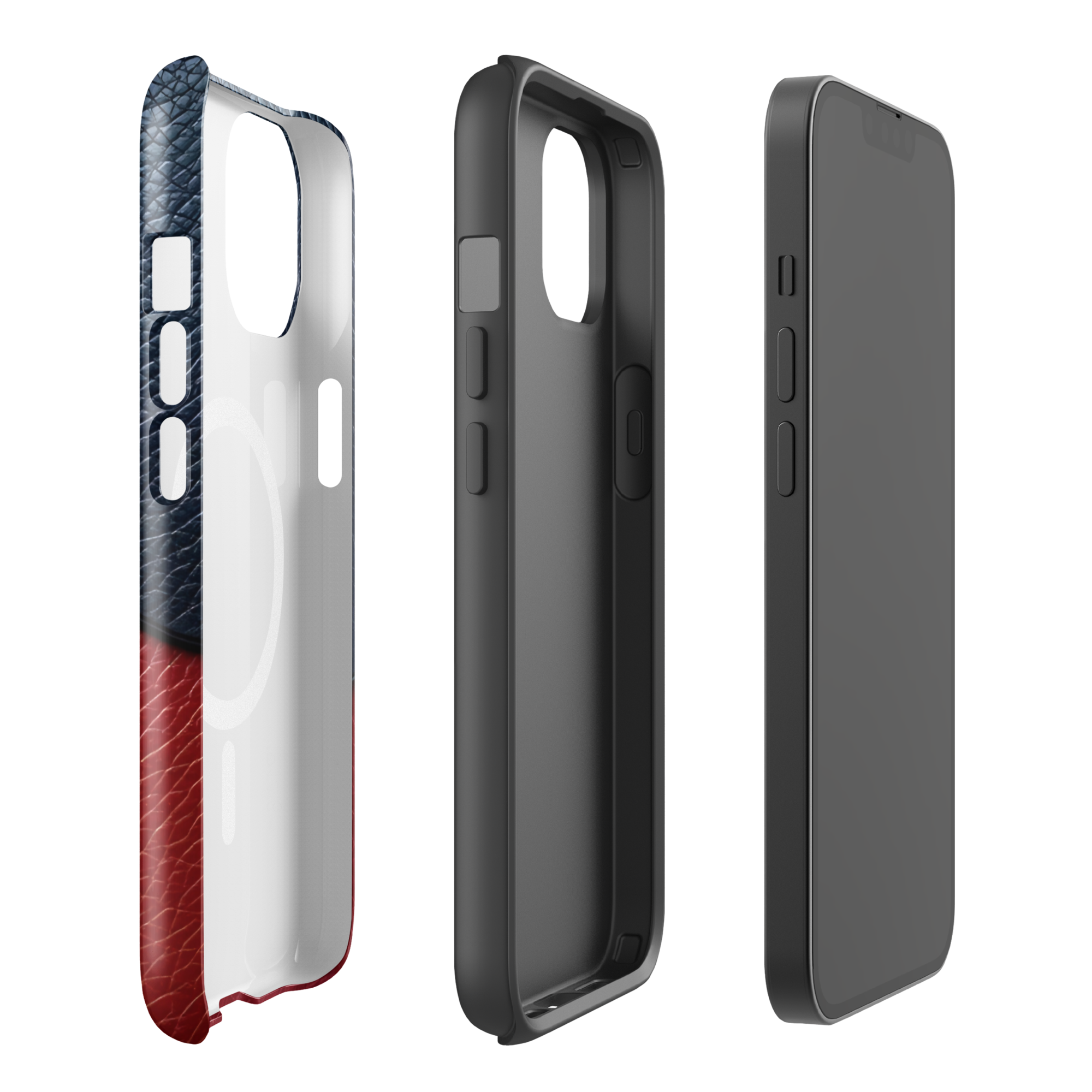 Coque iPhone MagSafe TechNova Couture Signature - Design premium haute couture avec protection renforcée et compatibilité MagSafe