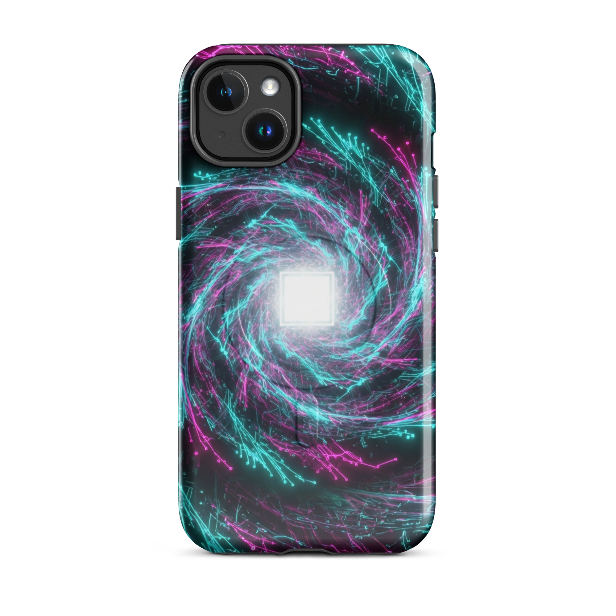 Coque iPhone design Gemini AI collection Nexus - Protection MagSafe TechNova