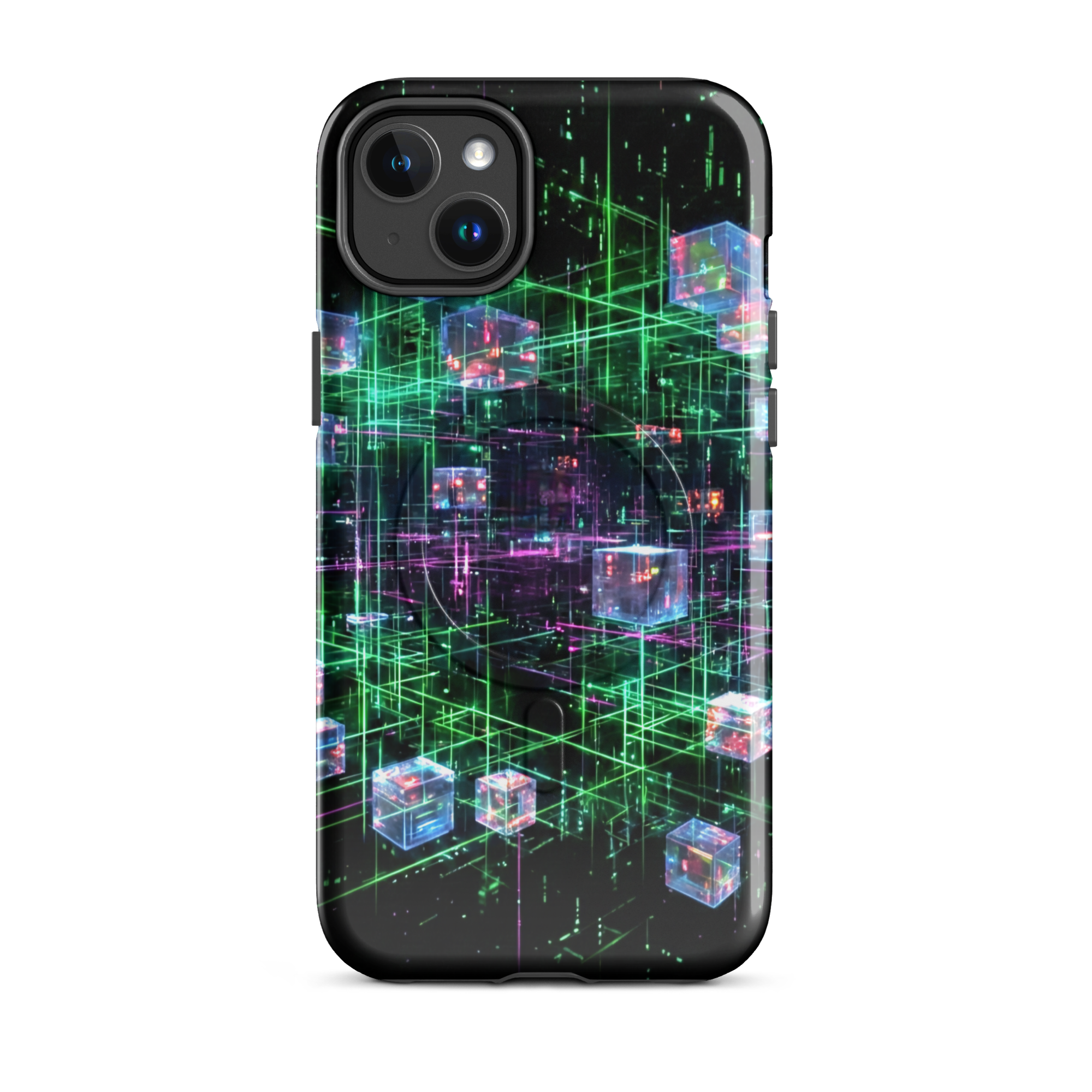 Coque iPhone design Gemini AI collection Nexus - Protection MagSafe TechNova