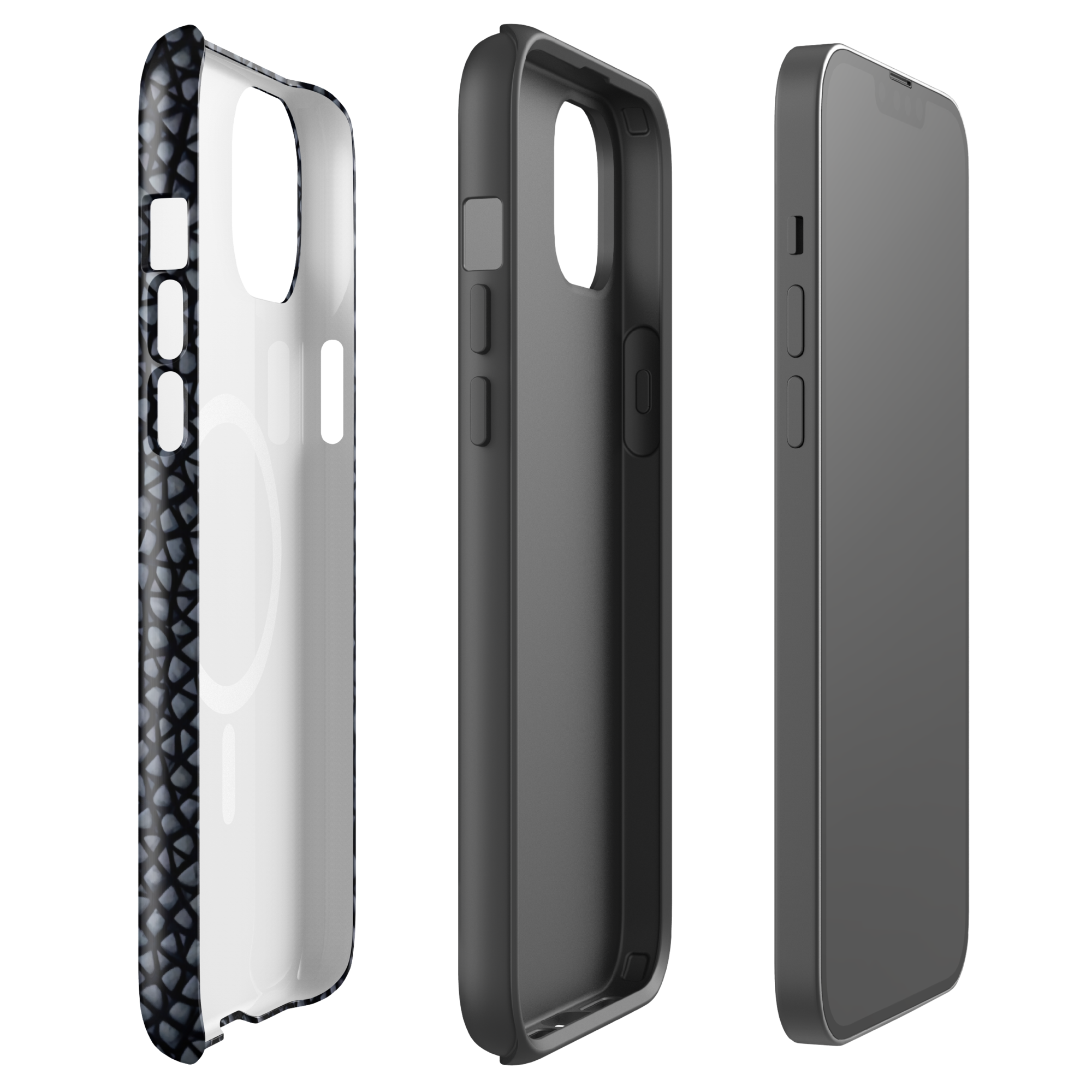 Coque iPhone MagSafe TechNova Couture Signature - Design premium haute couture avec protection renforcée et compatibilité MagSafe