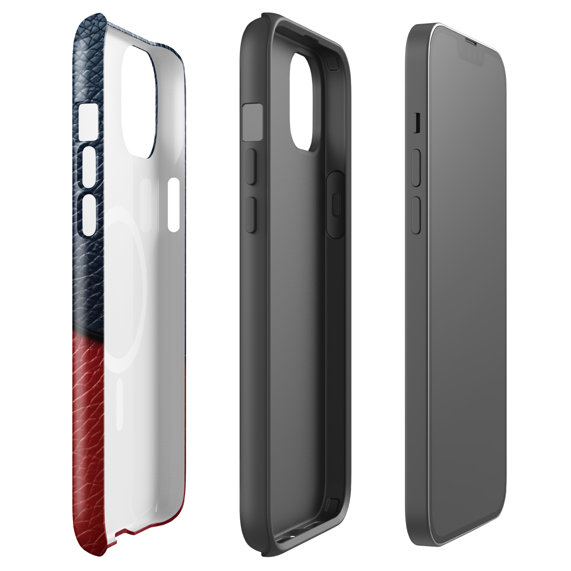 Coque iPhone MagSafe TechNova Couture Signature - Design premium haute couture avec protection renforcée et compatibilité MagSafe