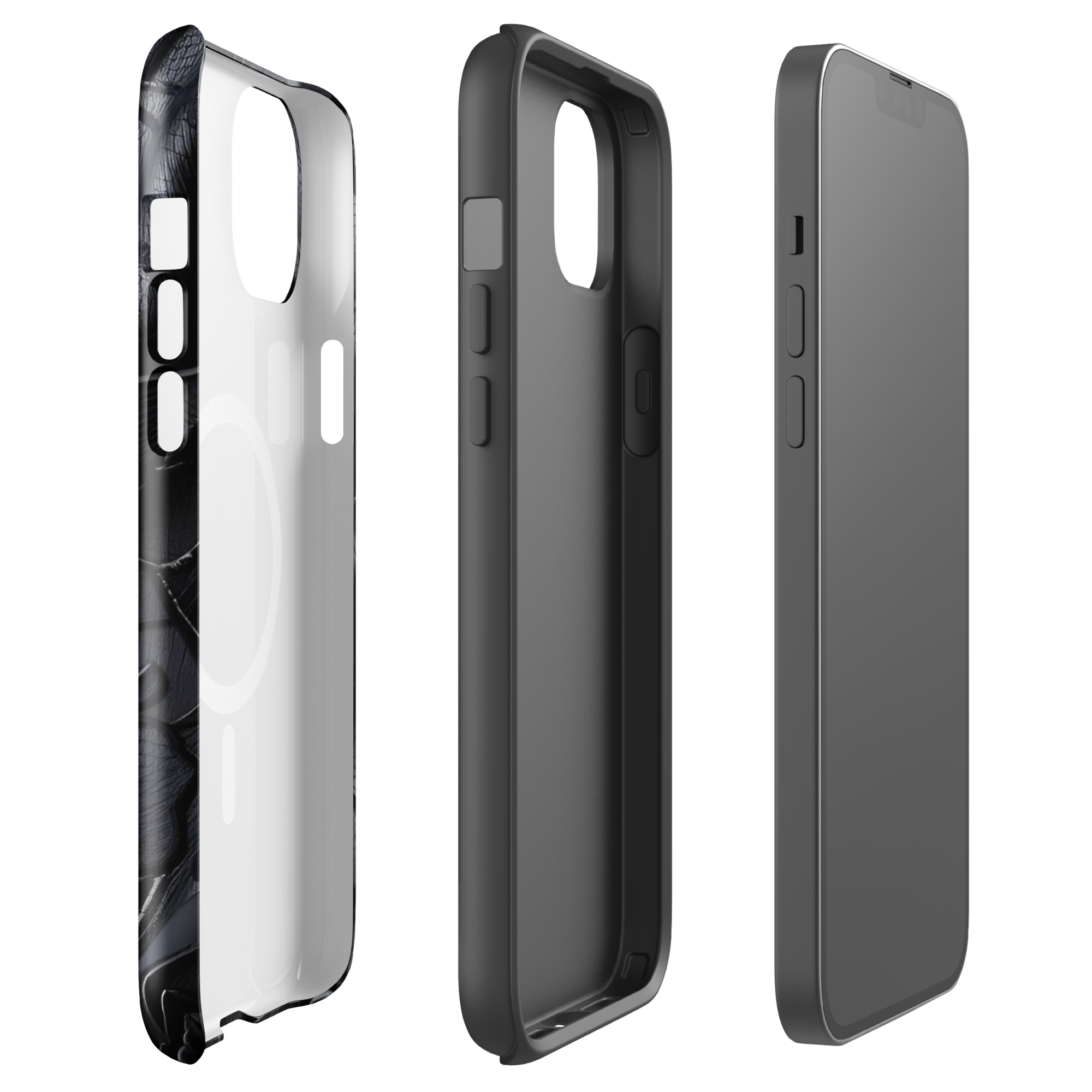 Coque iPhone MagSafe TechNova Couture Signature - Design premium haute couture avec protection renforcée et compatibilité MagSafe