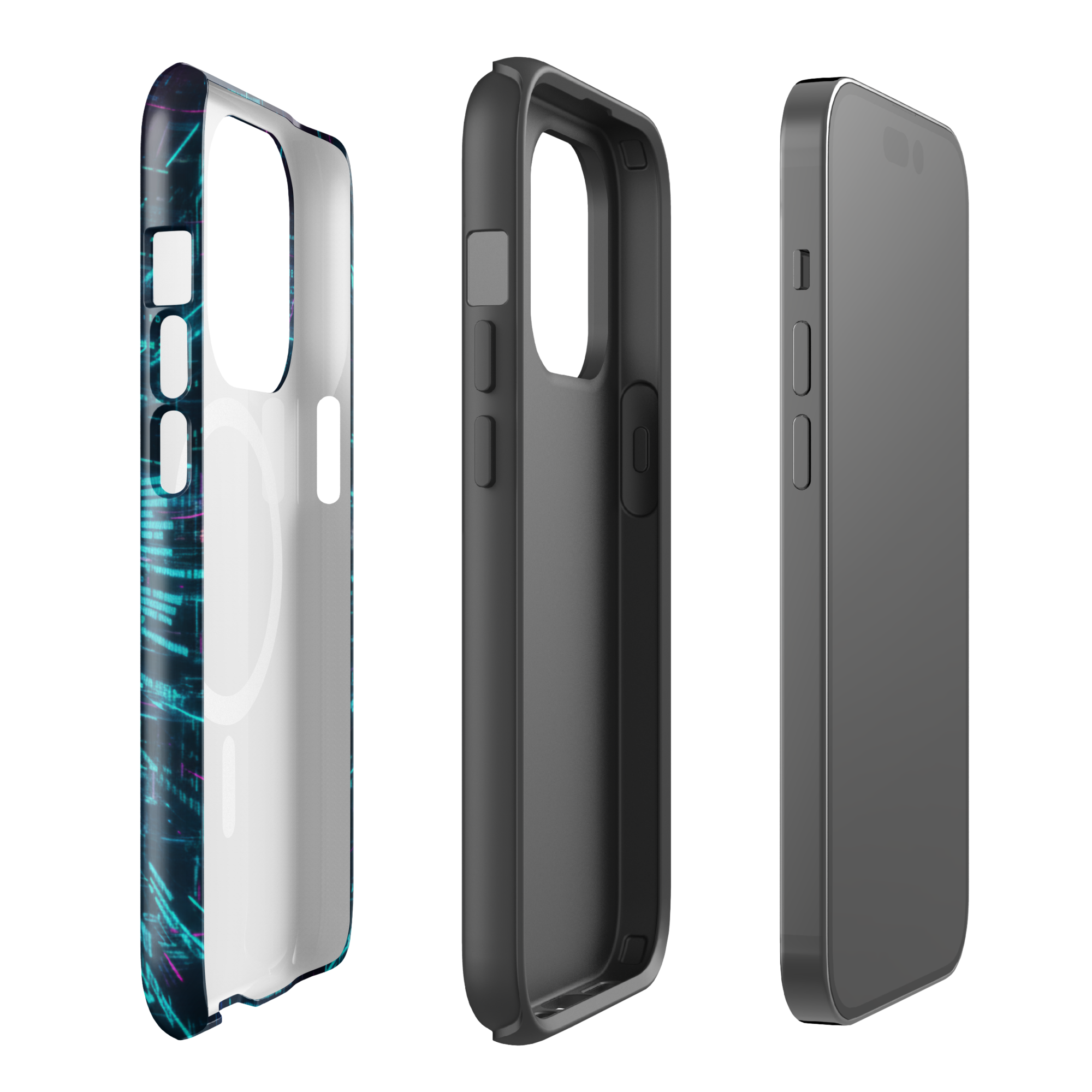 Coque iPhone design Gemini AI collection Nexus - Protection MagSafe TechNova