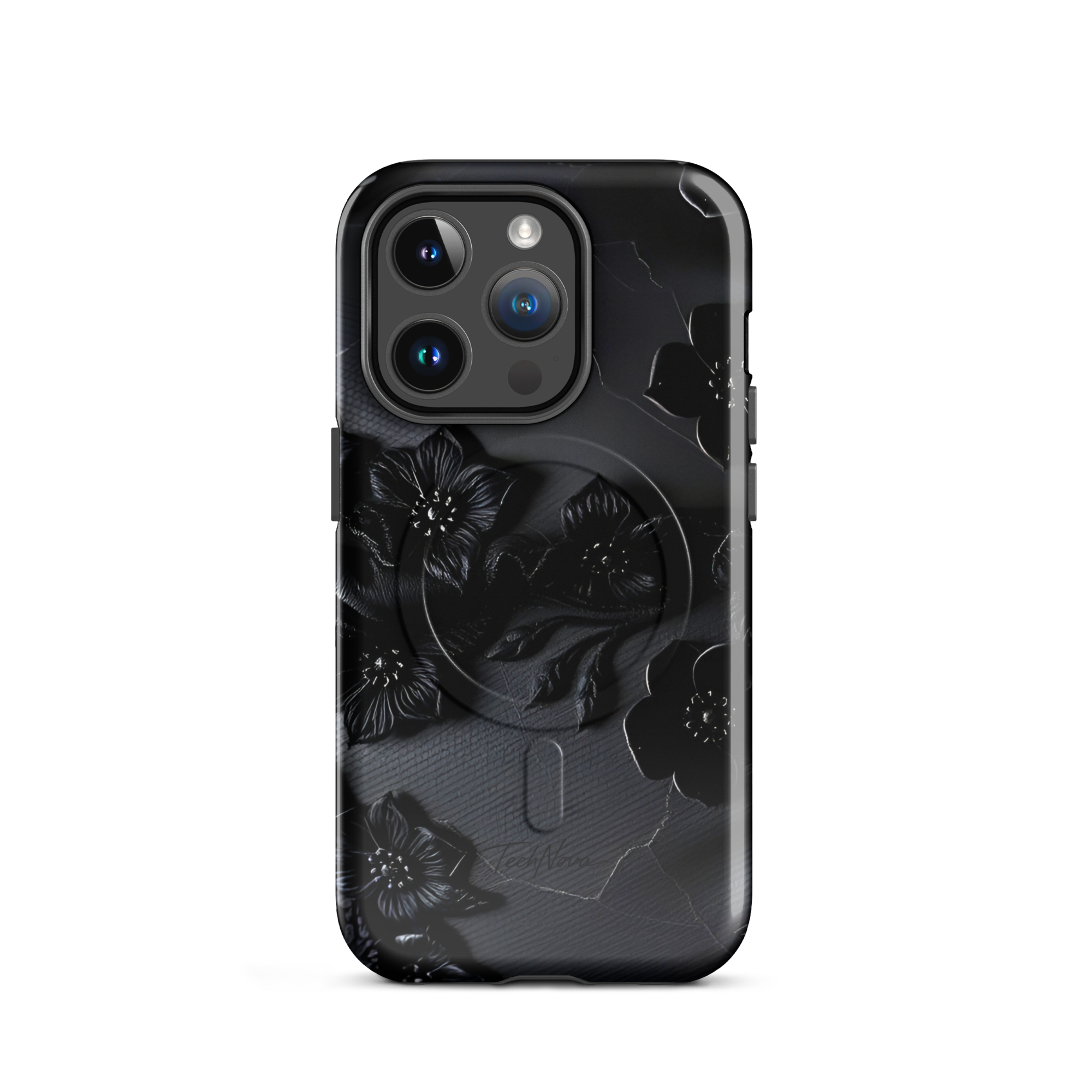 Coque iPhone MagSafe TechNova Couture Signature - Design premium haute couture avec protection renforcée et compatibilité MagSafe