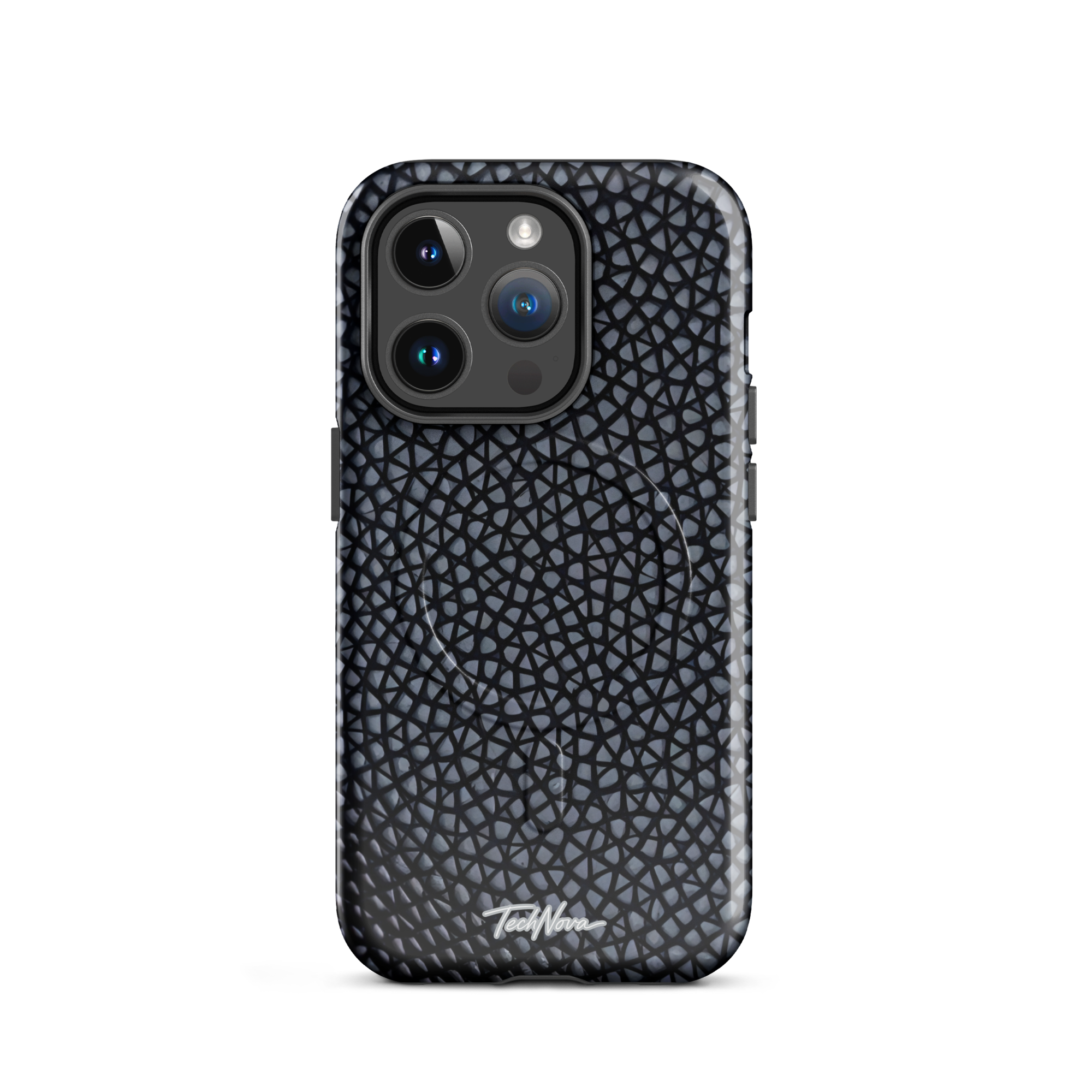 Coque iPhone MagSafe TechNova Couture Signature - Design premium haute couture avec protection renforcée et compatibilité MagSafe