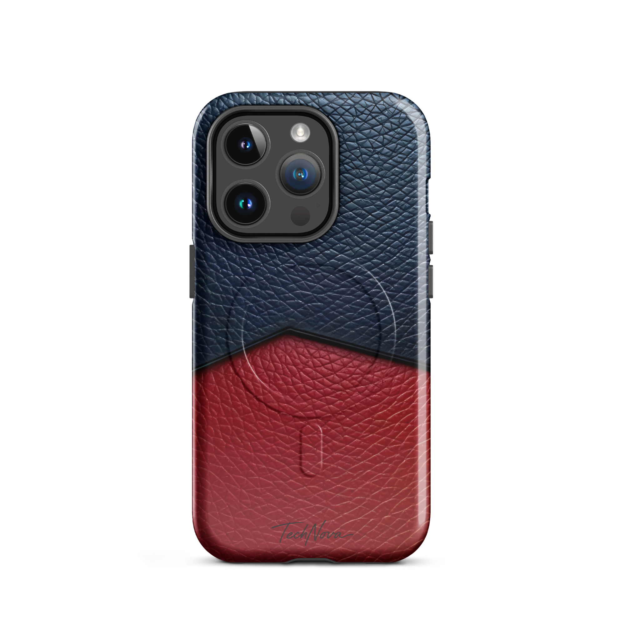 Coque iPhone MagSafe TechNova Couture Signature - Design premium haute couture avec protection renforcée et compatibilité MagSafe