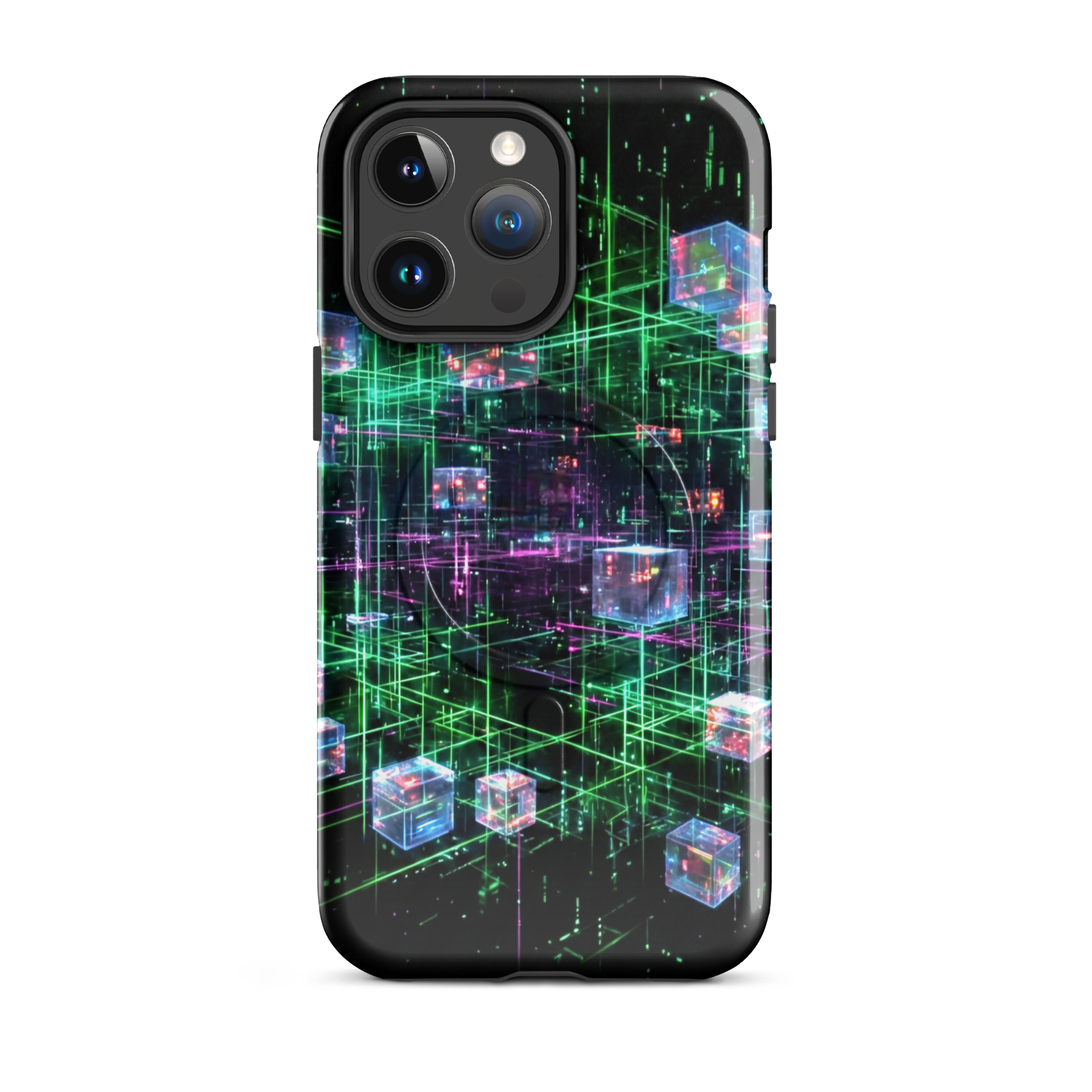 Coque iPhone design Gemini AI collection Nexus - Protection MagSafe TechNova