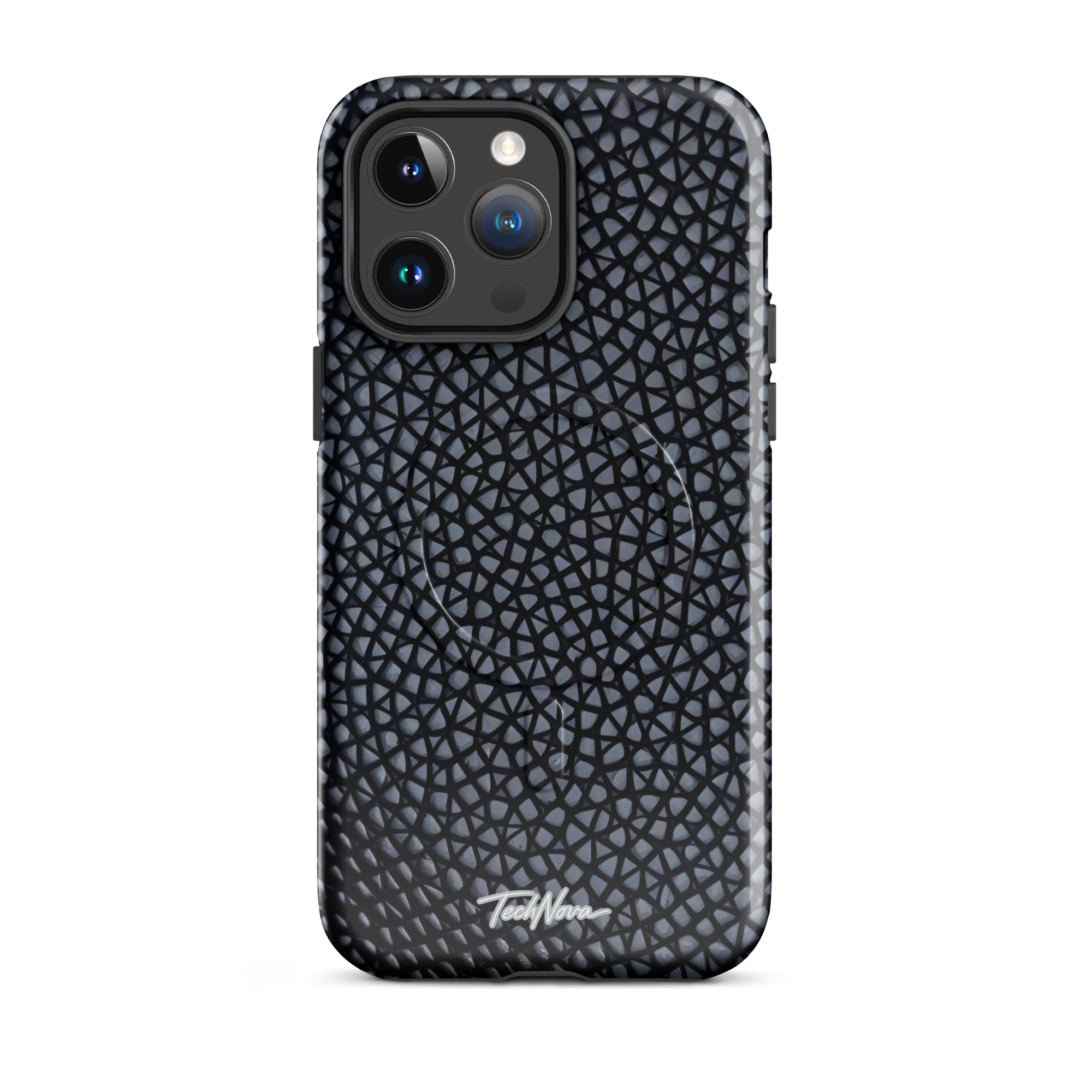 Coque iPhone MagSafe TechNova Couture Signature - Design premium haute couture avec protection renforcée et compatibilité MagSafe