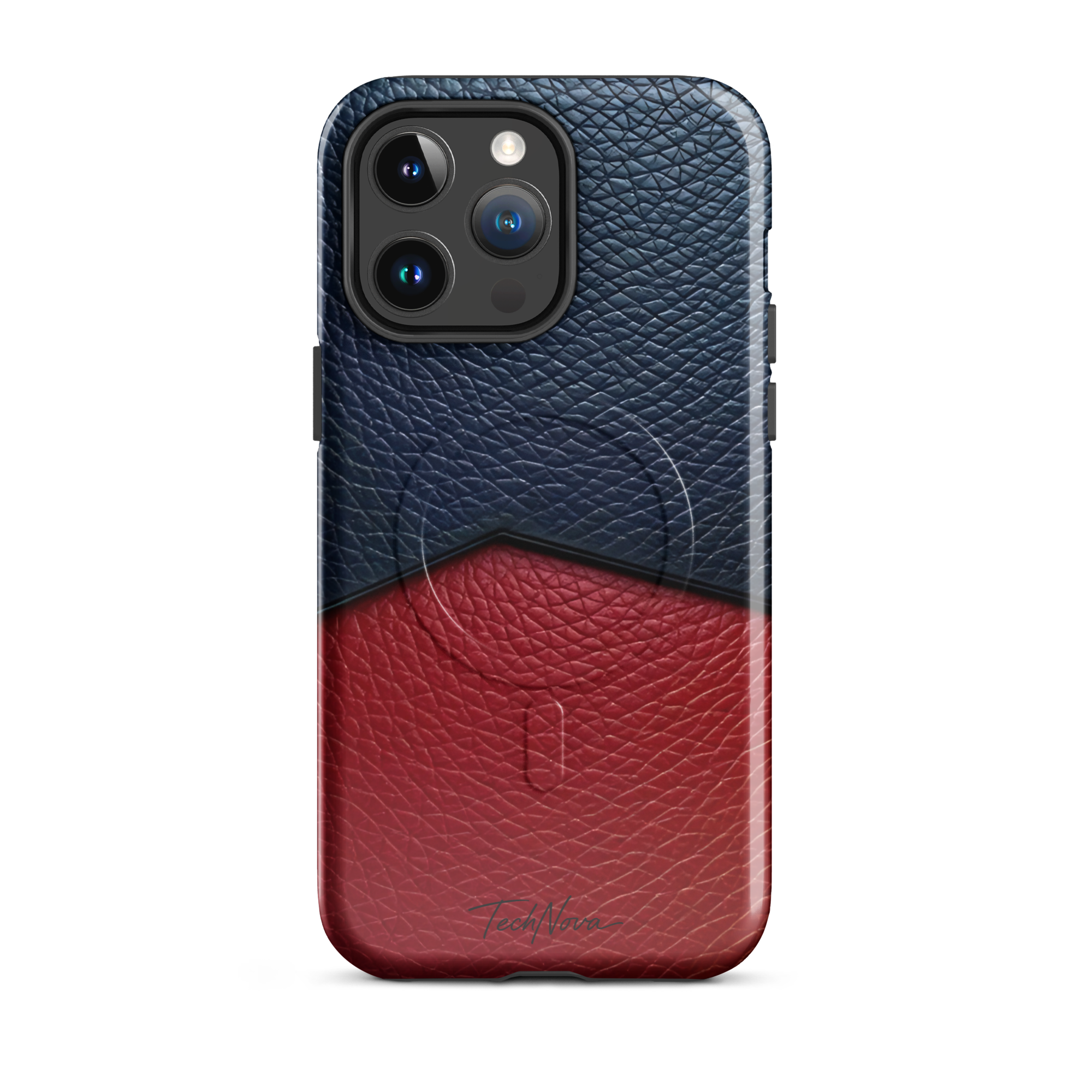 Coque iPhone MagSafe TechNova Couture Signature - Design premium haute couture avec protection renforcée et compatibilité MagSafe