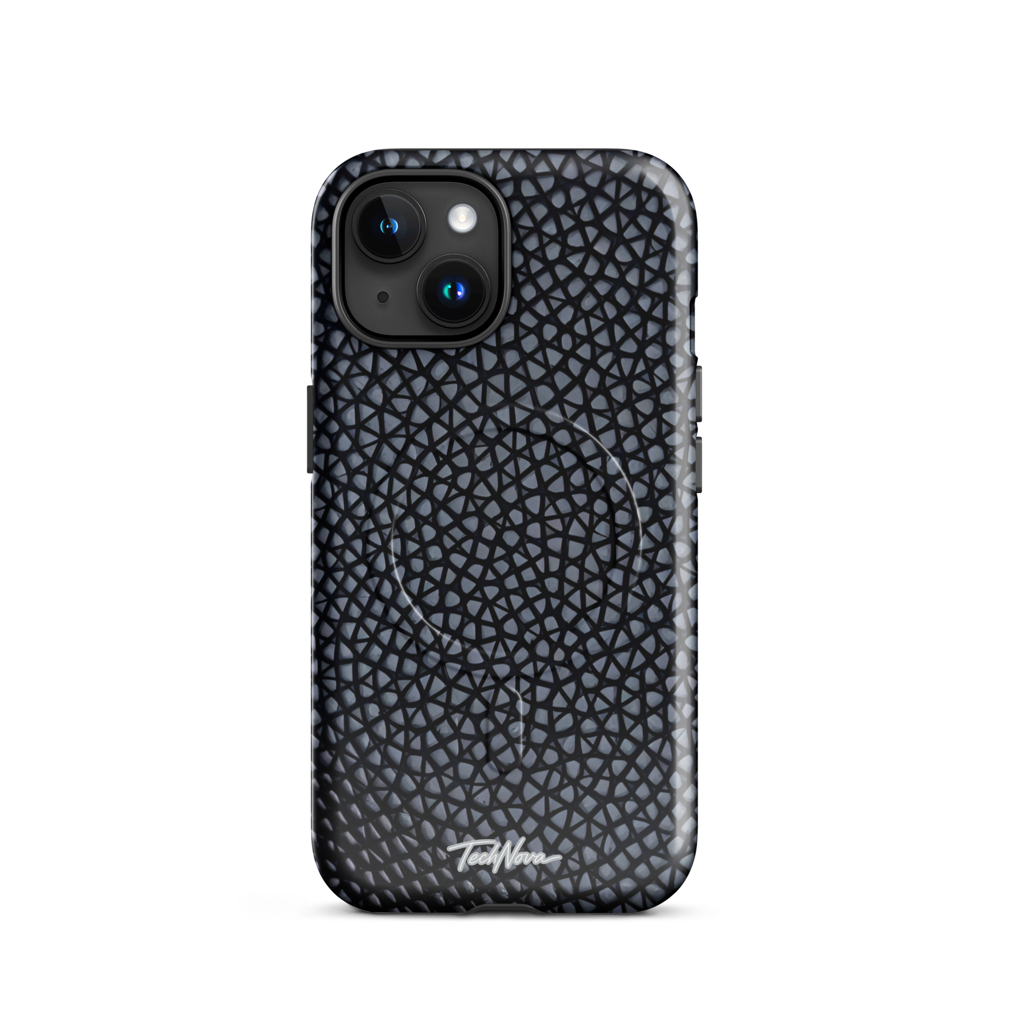 Coque iPhone MagSafe TechNova Couture Signature - Design premium haute couture avec protection renforcée et compatibilité MagSafe