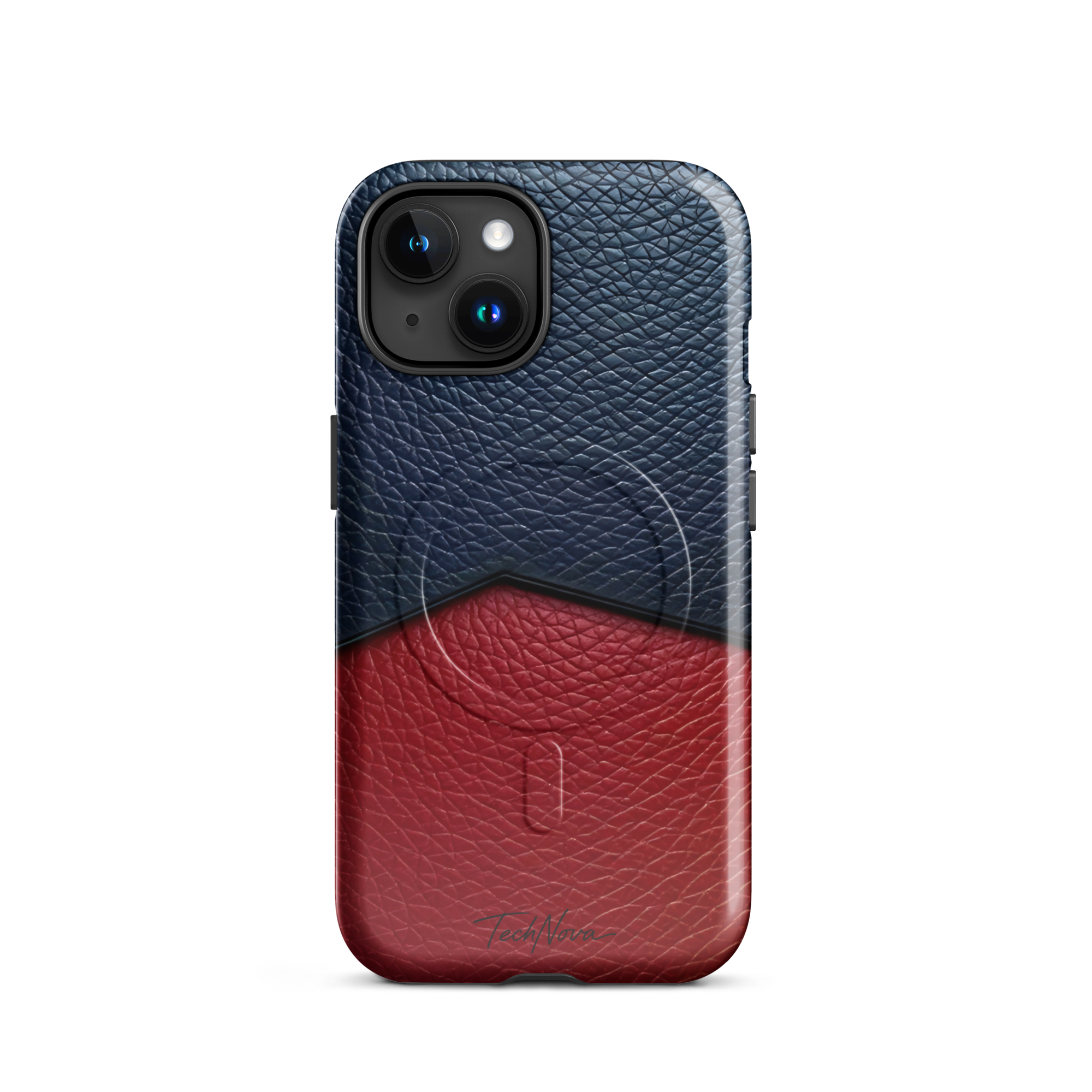 Coque iPhone MagSafe TechNova Couture Signature - Design premium haute couture avec protection renforcée et compatibilité MagSafe