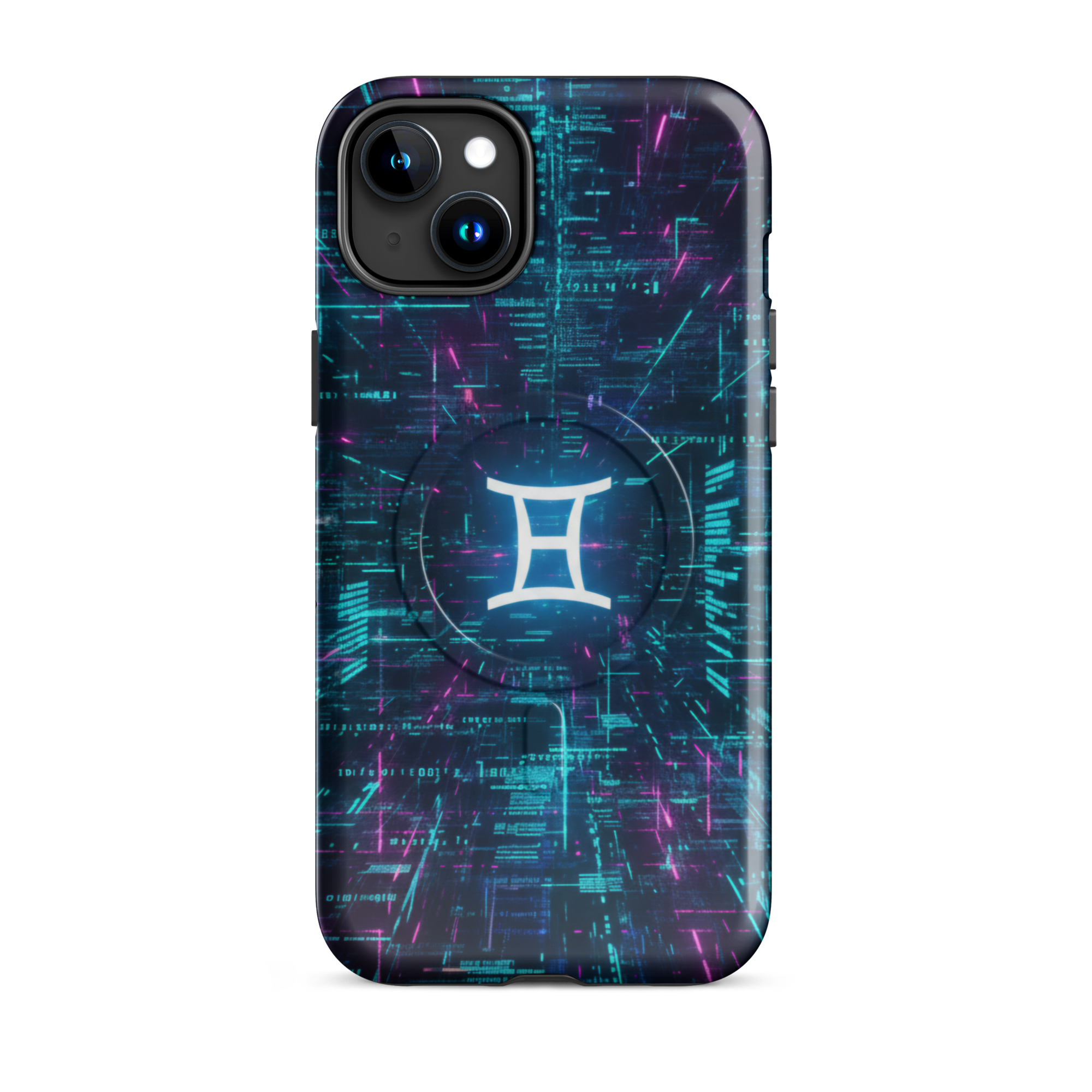 Coque iPhone design Gemini AI collection Nexus - Protection MagSafe TechNova