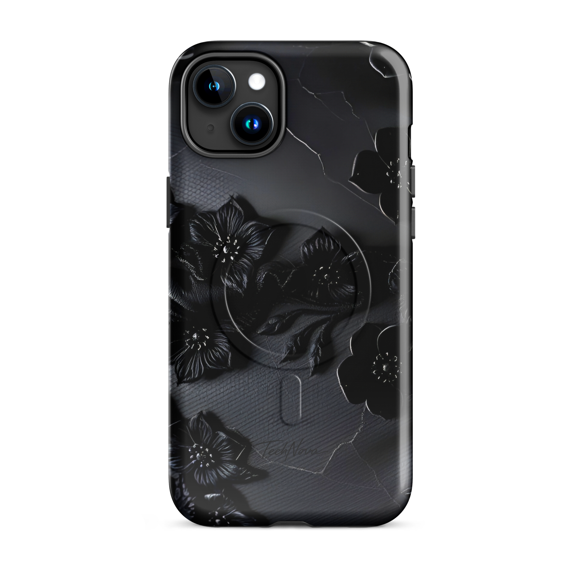 Coque iPhone MagSafe TechNova Couture Signature - Design premium haute couture avec protection renforcée et compatibilité MagSafe