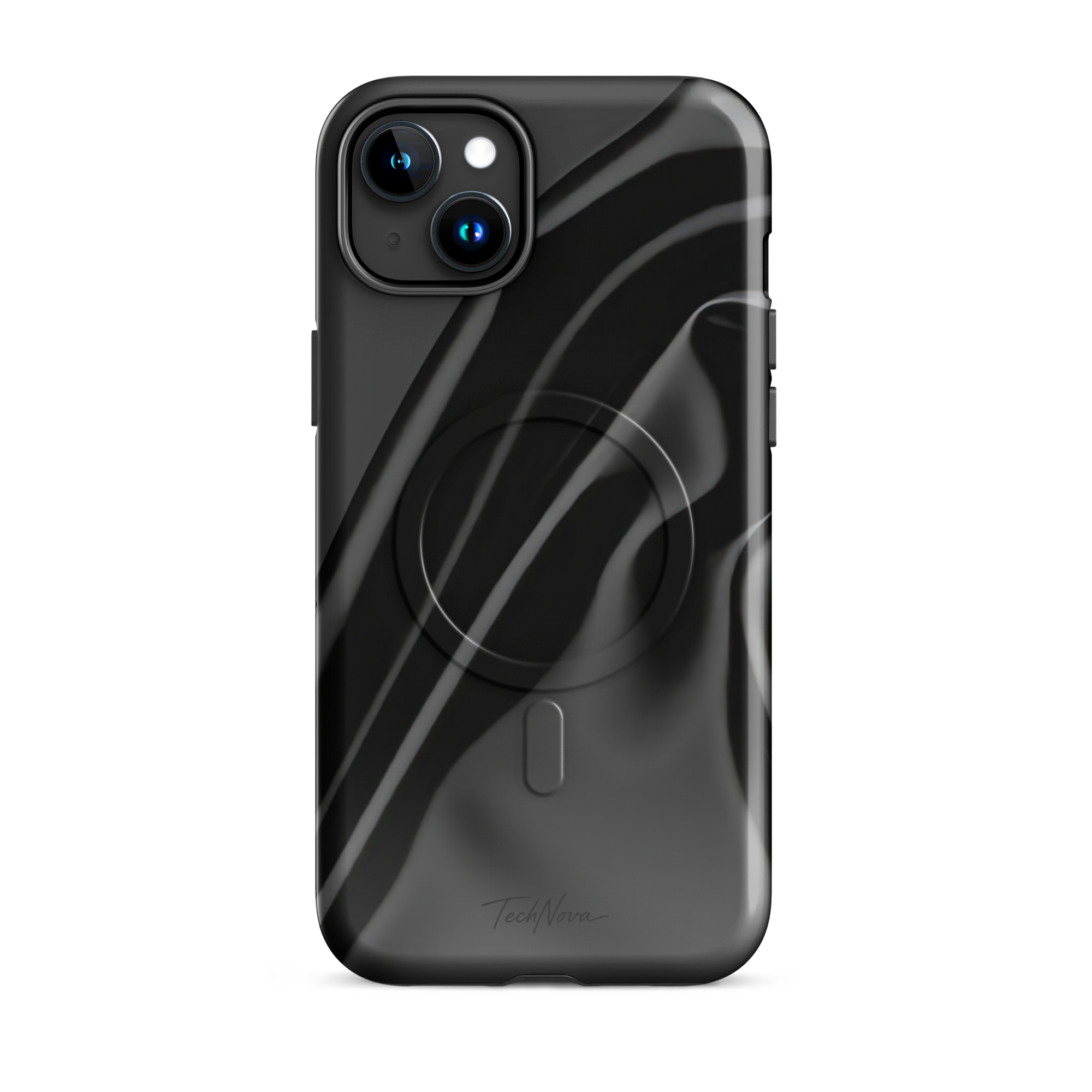 Coque iPhone MagSafe TechNova Couture Signature - Design premium haute couture avec protection renforcée et compatibilité MagSafe