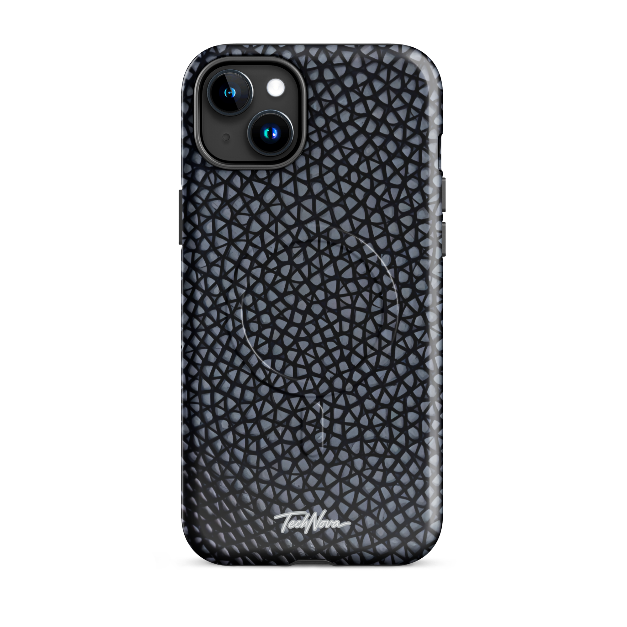 Coque iPhone MagSafe TechNova Couture Signature - Design premium haute couture avec protection renforcée et compatibilité MagSafe