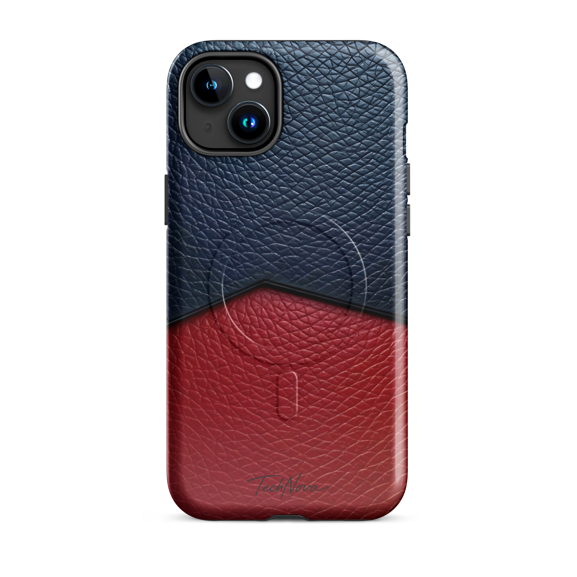 Coque iPhone MagSafe TechNova Couture Signature - Design premium haute couture avec protection renforcée et compatibilité MagSafe