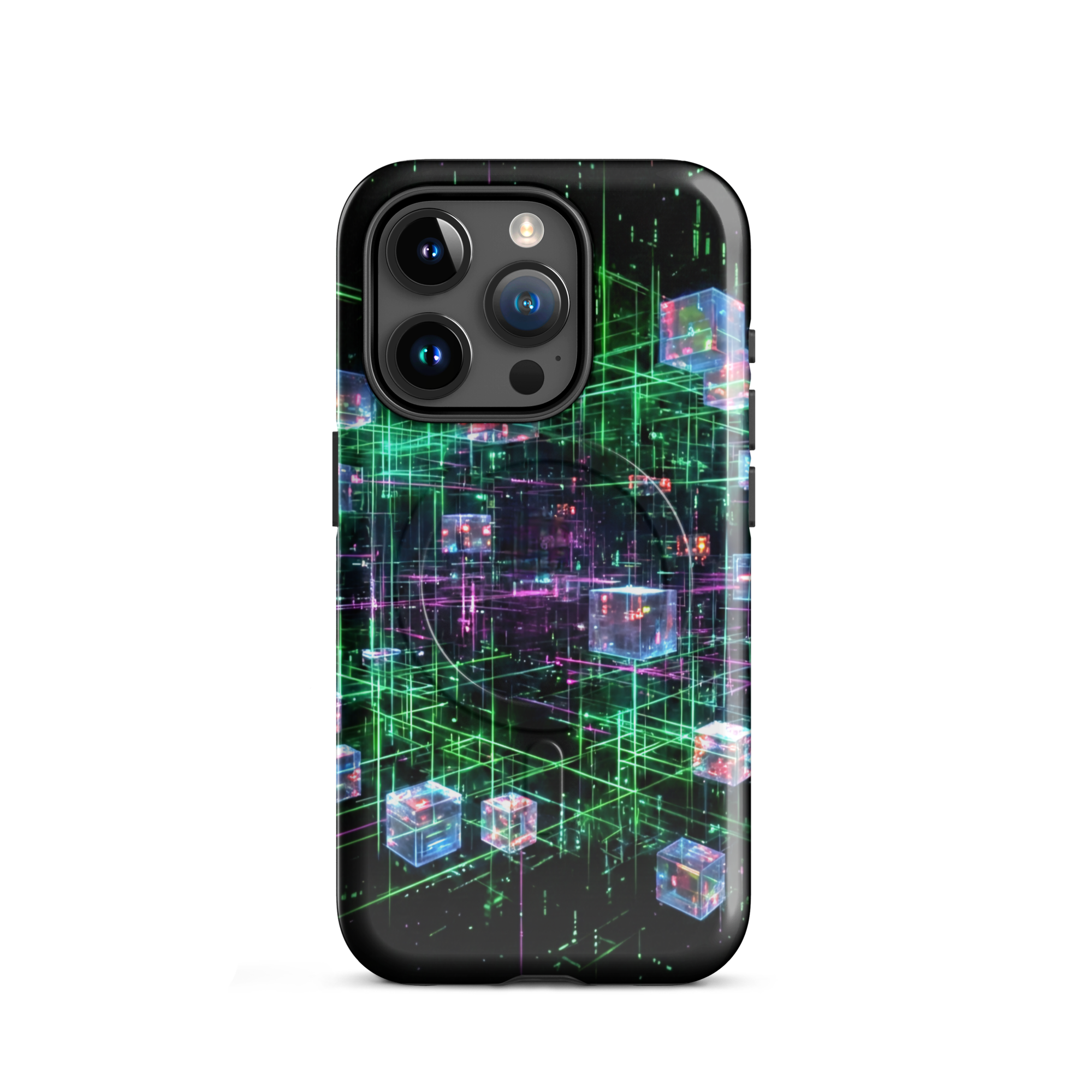 Coque iPhone design Gemini AI collection Nexus - Protection MagSafe TechNova