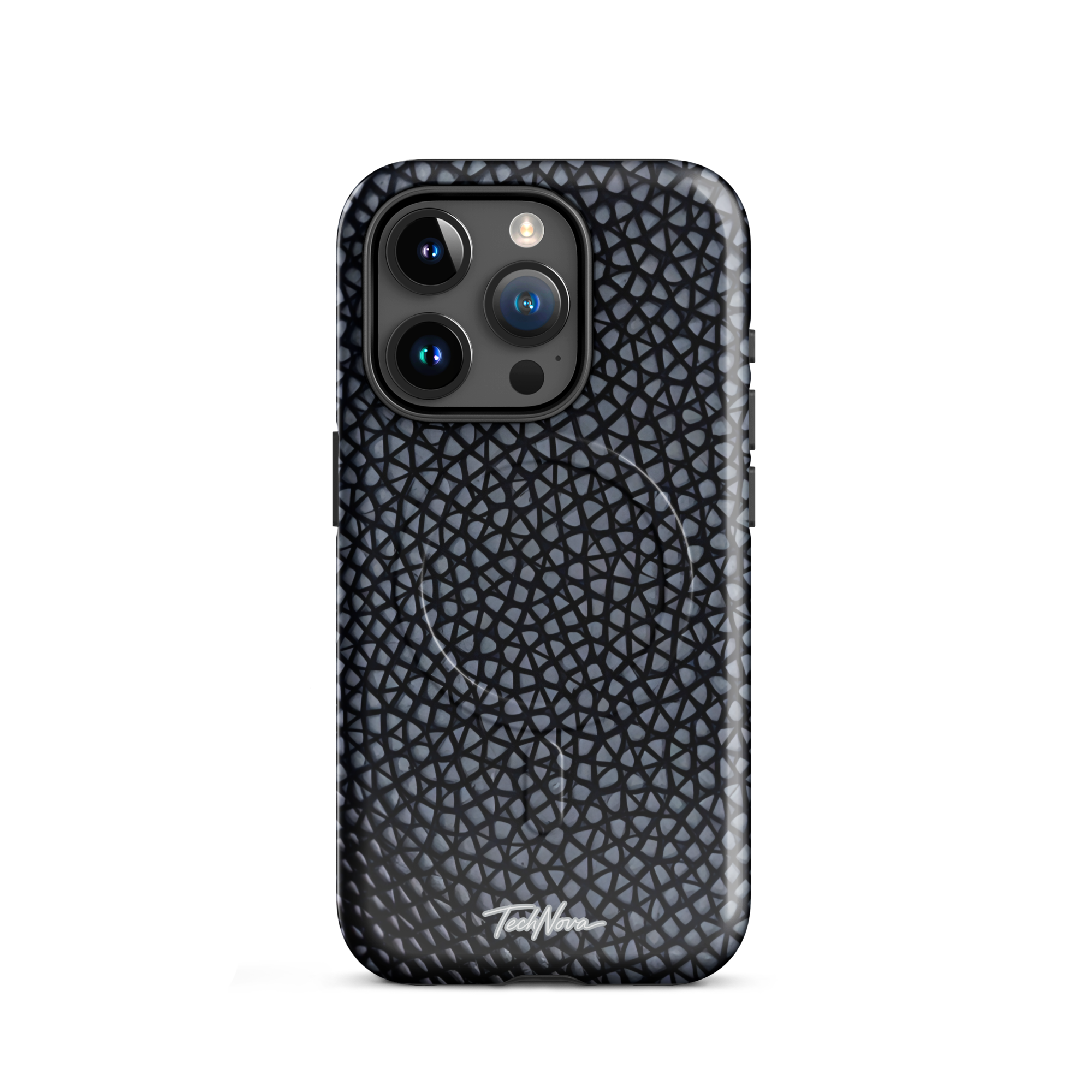 Coque iPhone MagSafe TechNova Couture Signature - Design premium haute couture avec protection renforcée et compatibilité MagSafe