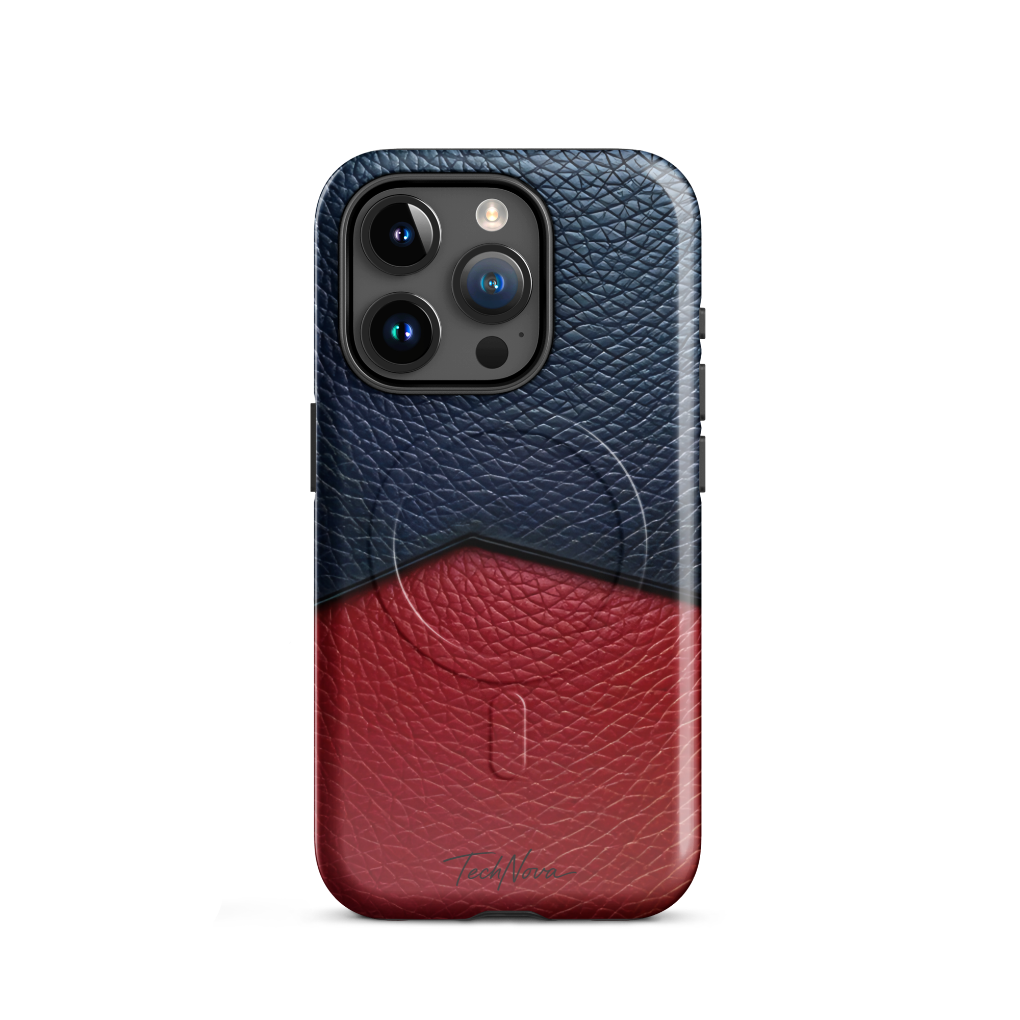 Coque iPhone MagSafe TechNova Couture Signature - Design premium haute couture avec protection renforcée et compatibilité MagSafe