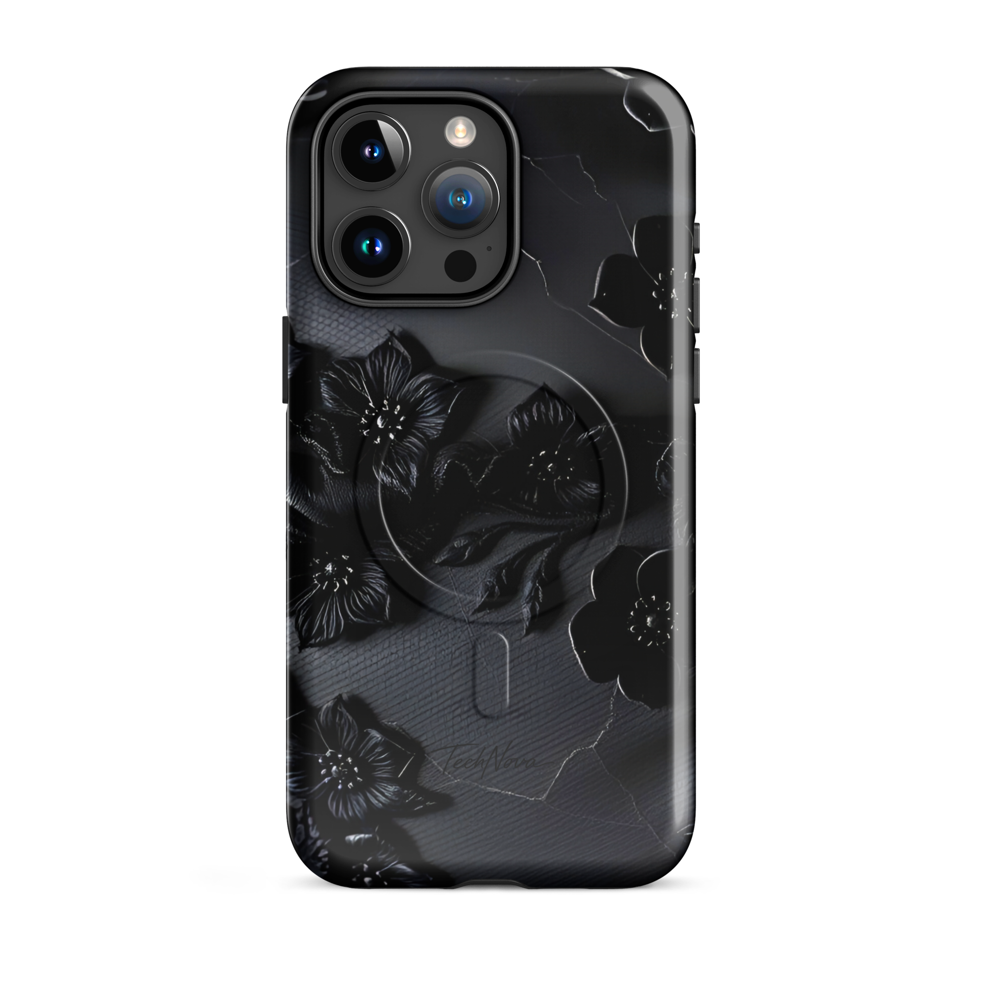 Coque iPhone MagSafe TechNova Couture Signature - Design premium haute couture avec protection renforcée et compatibilité MagSafe