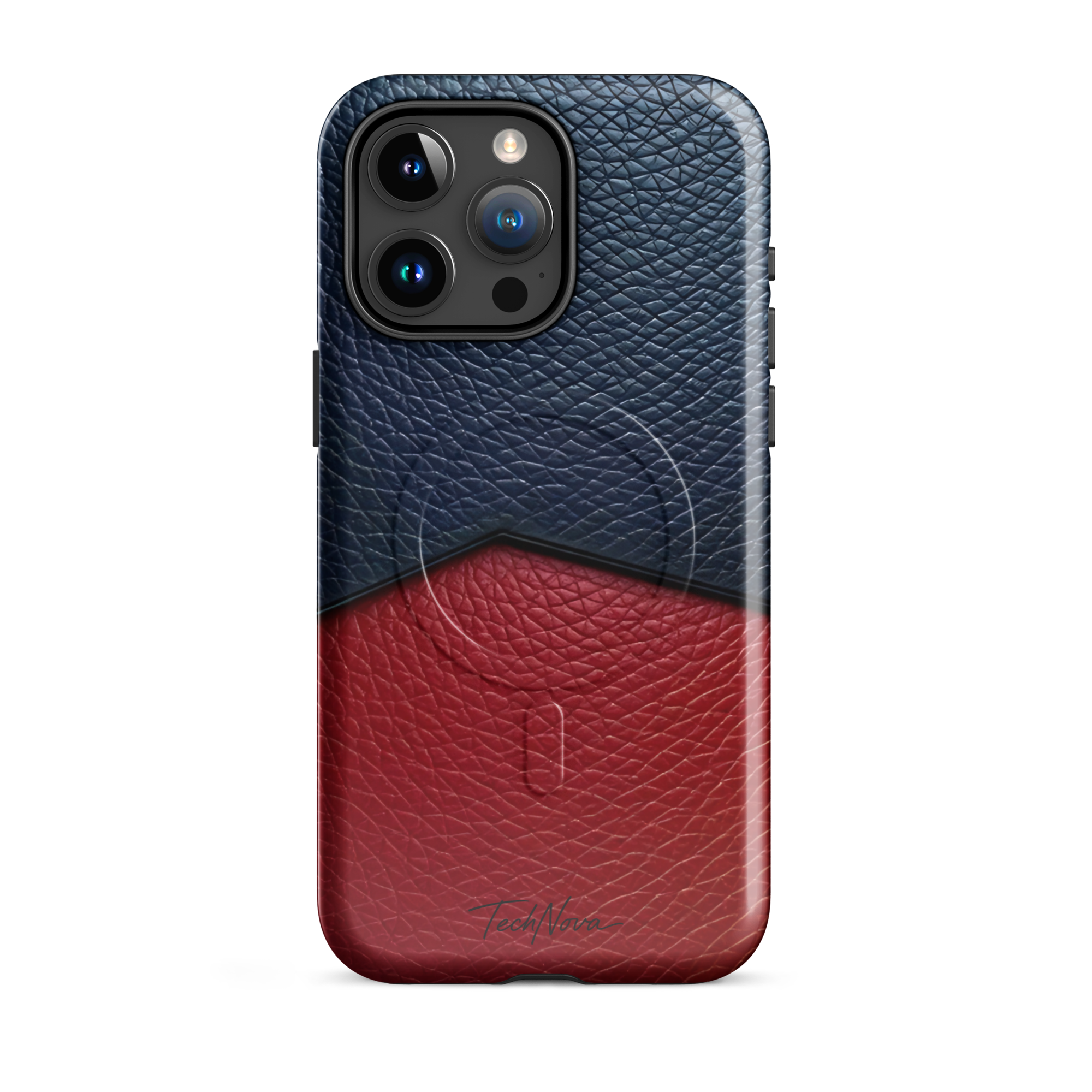 Coque iPhone MagSafe TechNova Couture Signature - Design premium haute couture avec protection renforcée et compatibilité MagSafe