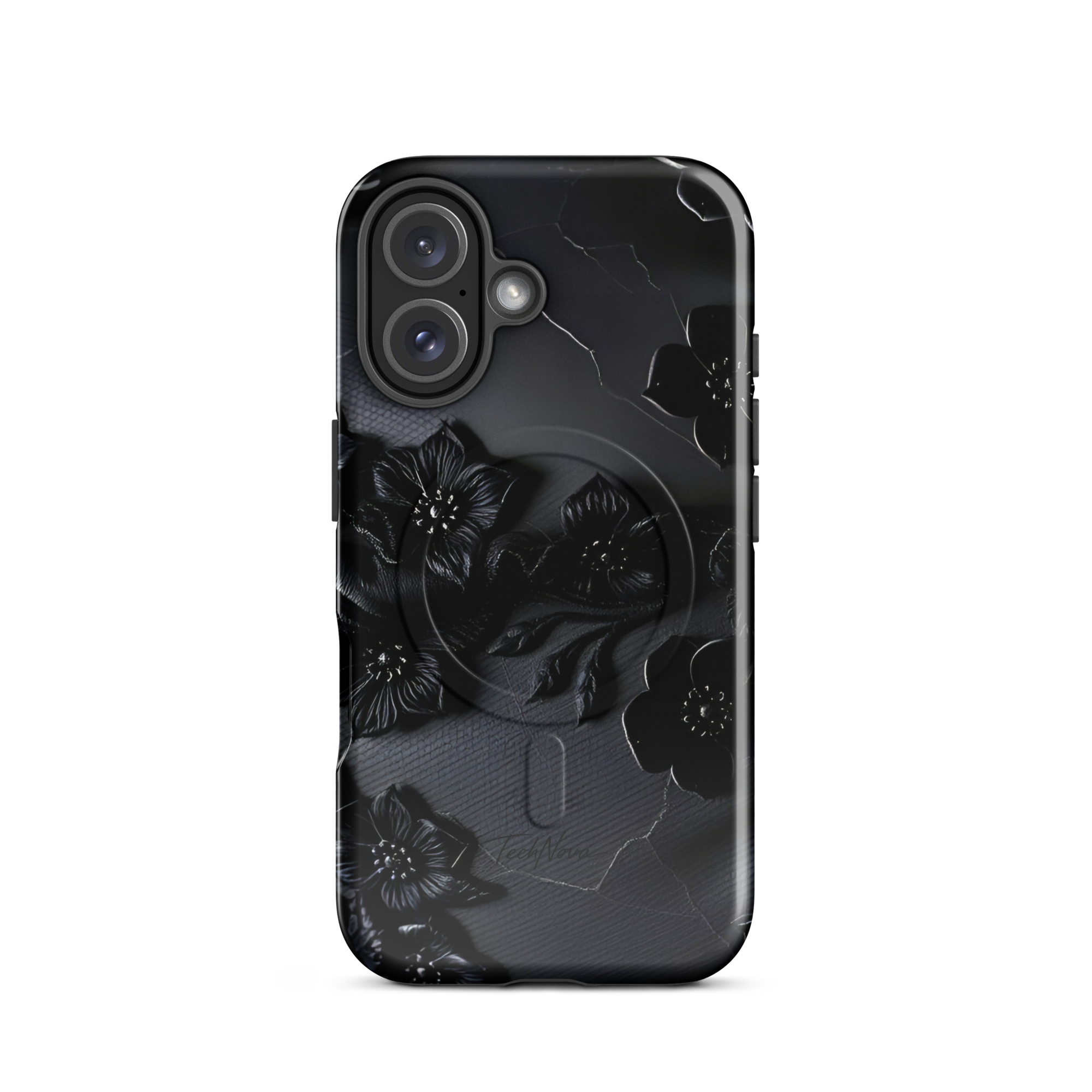 Coque iPhone MagSafe TechNova Couture Signature - Design premium haute couture avec protection renforcée et compatibilité MagSafe