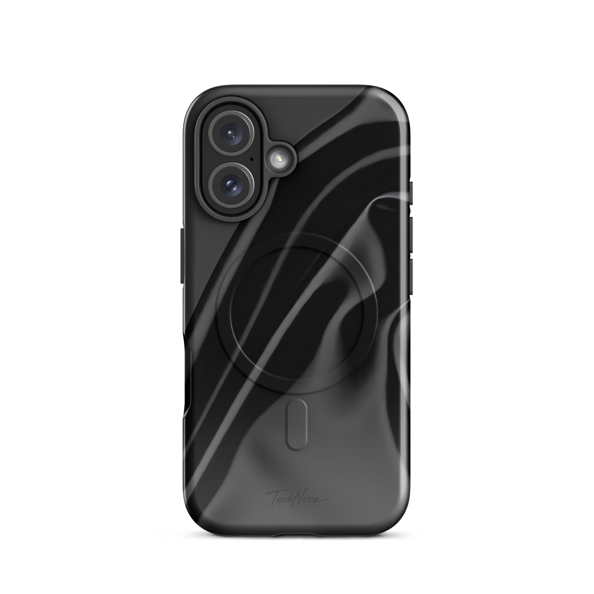 Coque iPhone MagSafe TechNova Couture Signature - Design premium haute couture avec protection renforcée et compatibilité MagSafe