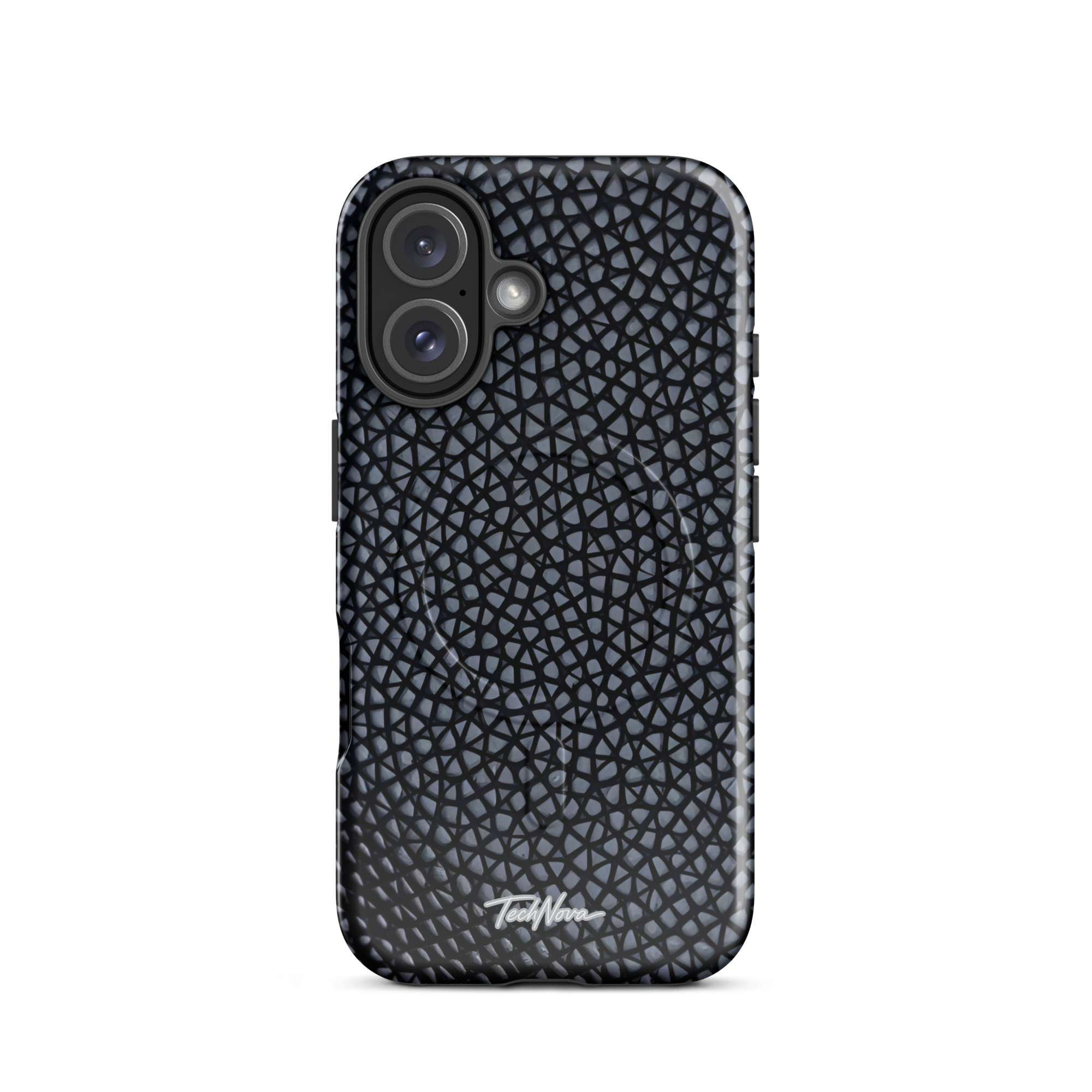 Coque iPhone MagSafe TechNova Couture Signature - Design premium haute couture avec protection renforcée et compatibilité MagSafe