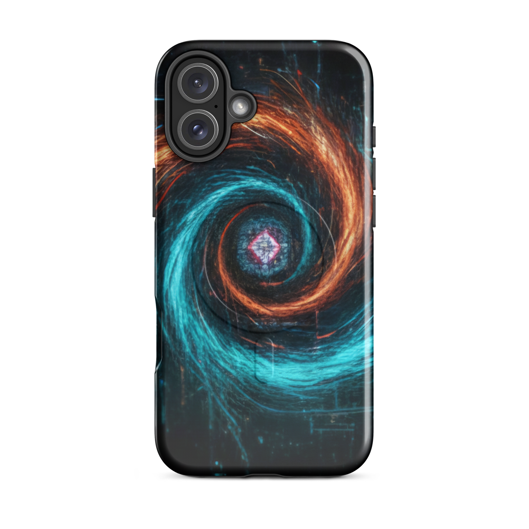 Coque iPhone design Gemini AI collection Nexus - Protection MagSafe TechNova