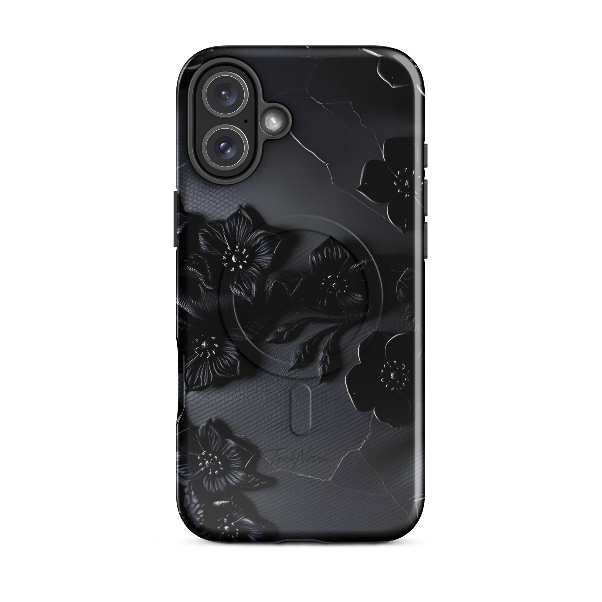 Coque iPhone MagSafe TechNova Couture Signature - Design premium haute couture avec protection renforcée et compatibilité MagSafe