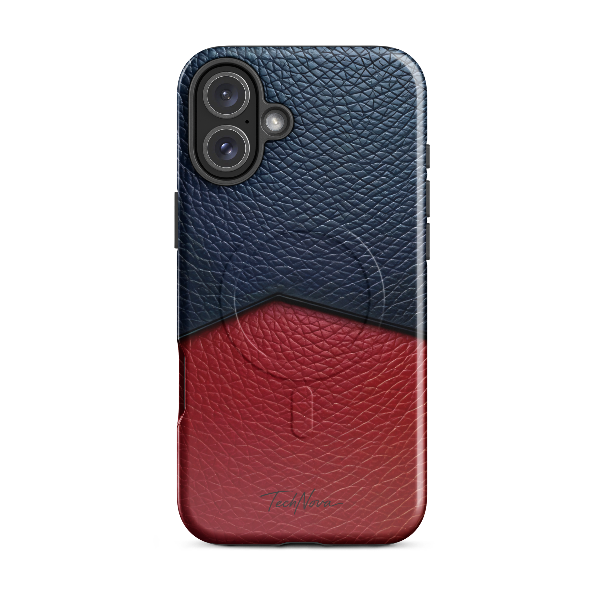 Coque iPhone MagSafe TechNova Couture Signature - Design premium haute couture avec protection renforcée et compatibilité MagSafe