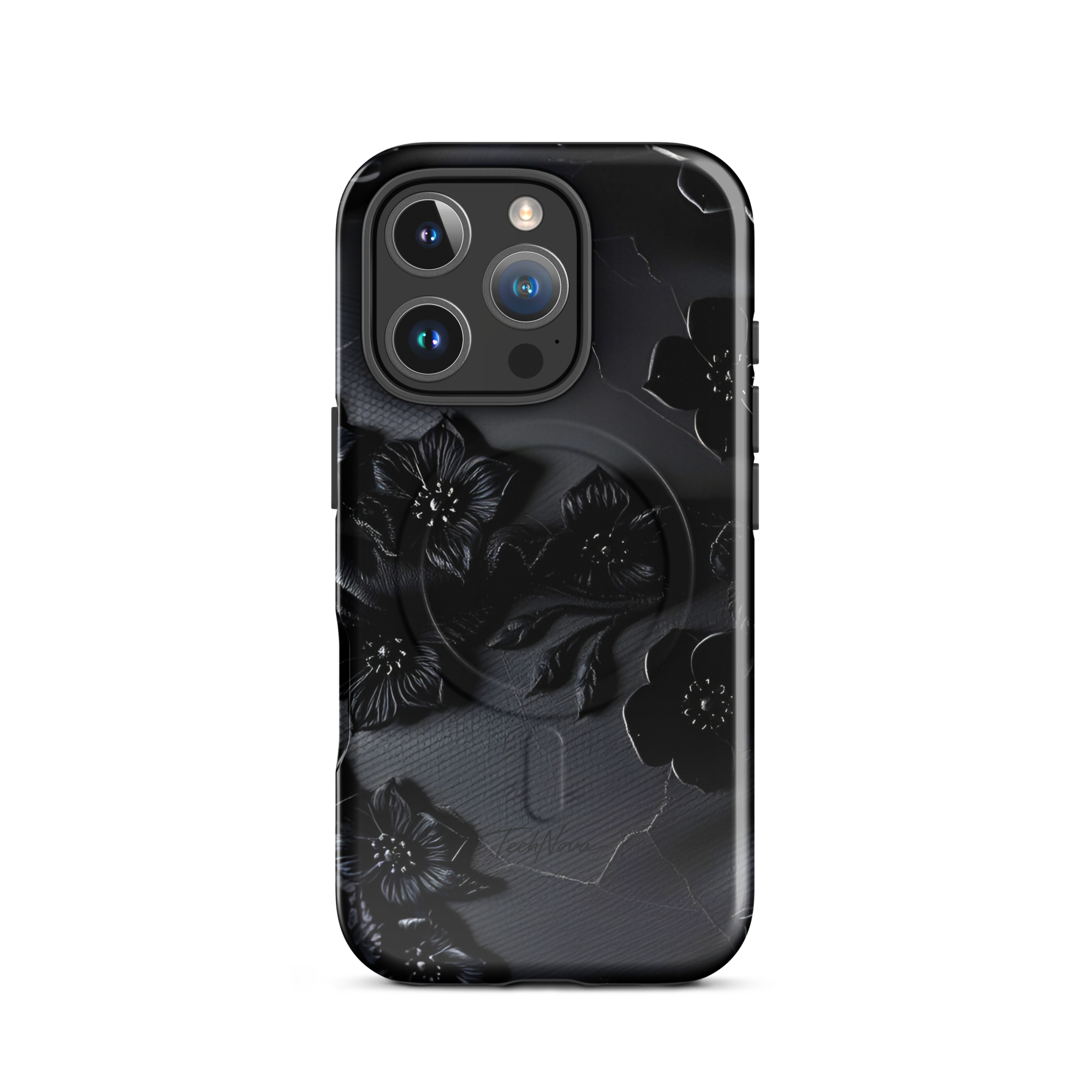 Coque iPhone MagSafe TechNova Couture Signature - Design premium haute couture avec protection renforcée et compatibilité MagSafe