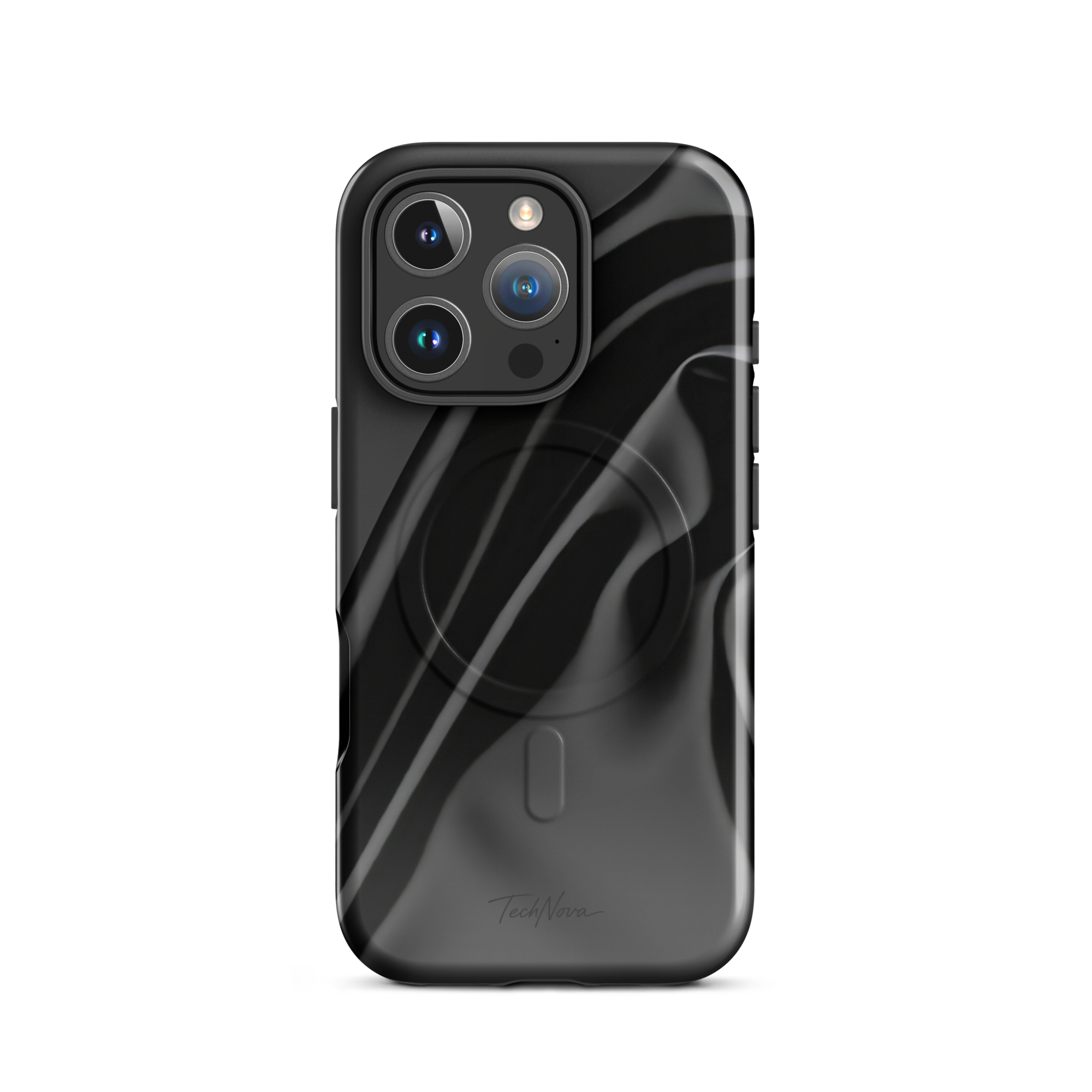 Coque iPhone MagSafe TechNova Couture Signature - Design premium haute couture avec protection renforcée et compatibilité MagSafe