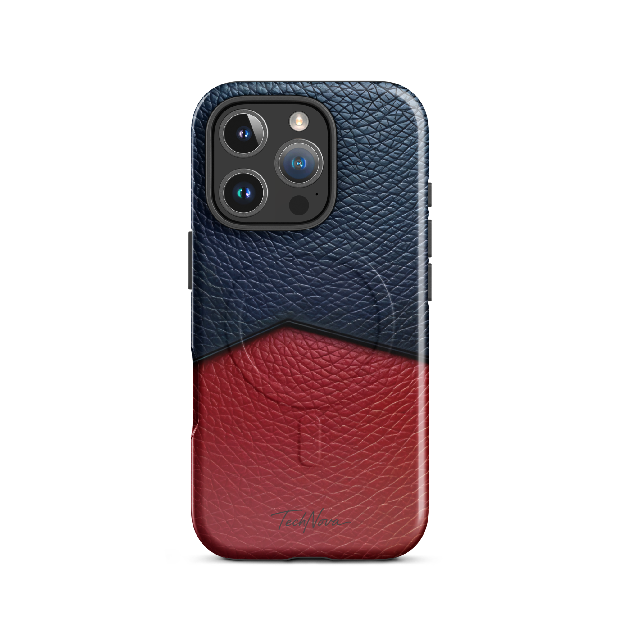 Coque iPhone MagSafe TechNova Couture Signature - Design premium haute couture avec protection renforcée et compatibilité MagSafe