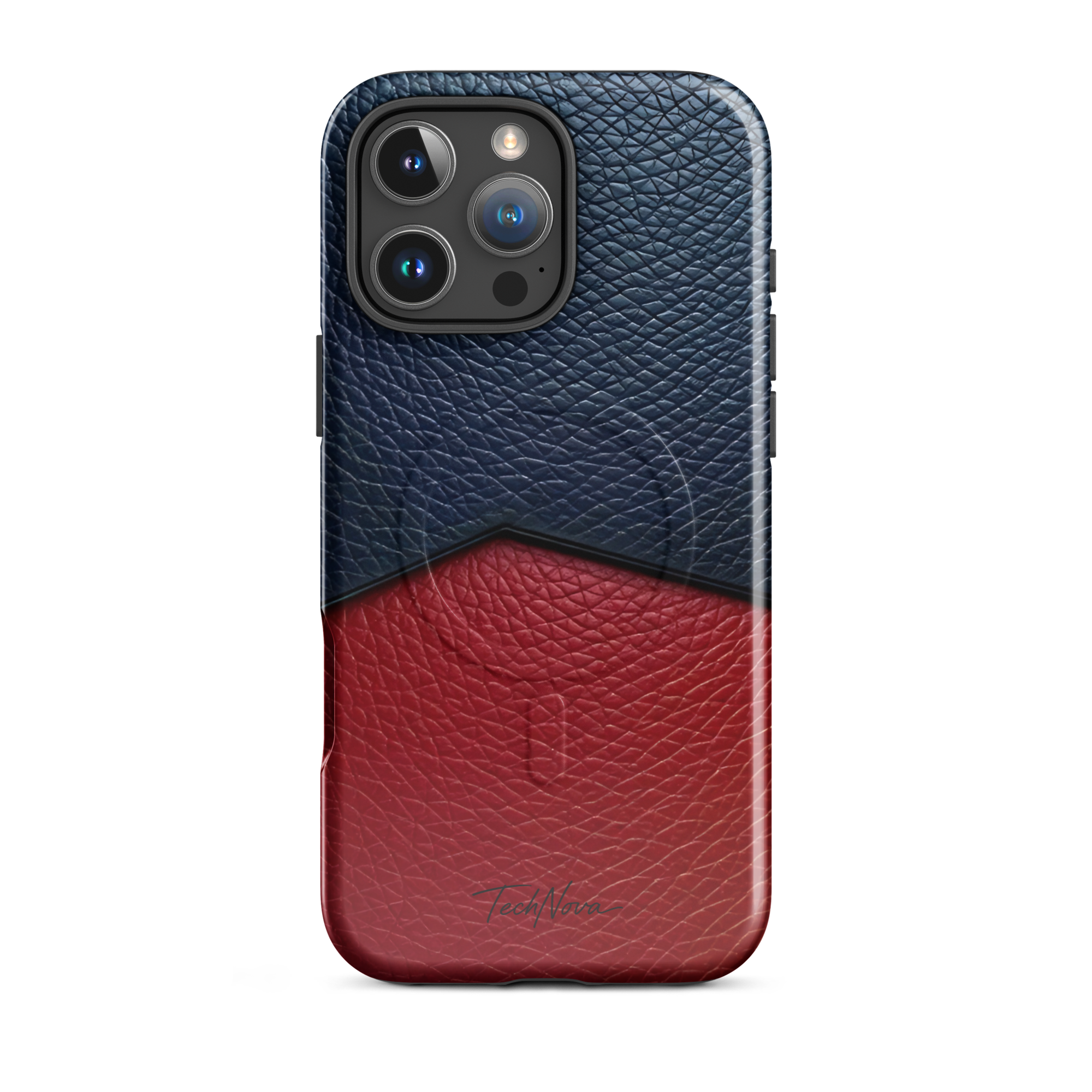 Coque iPhone MagSafe TechNova Couture Signature - Design premium haute couture avec protection renforcée et compatibilité MagSafe