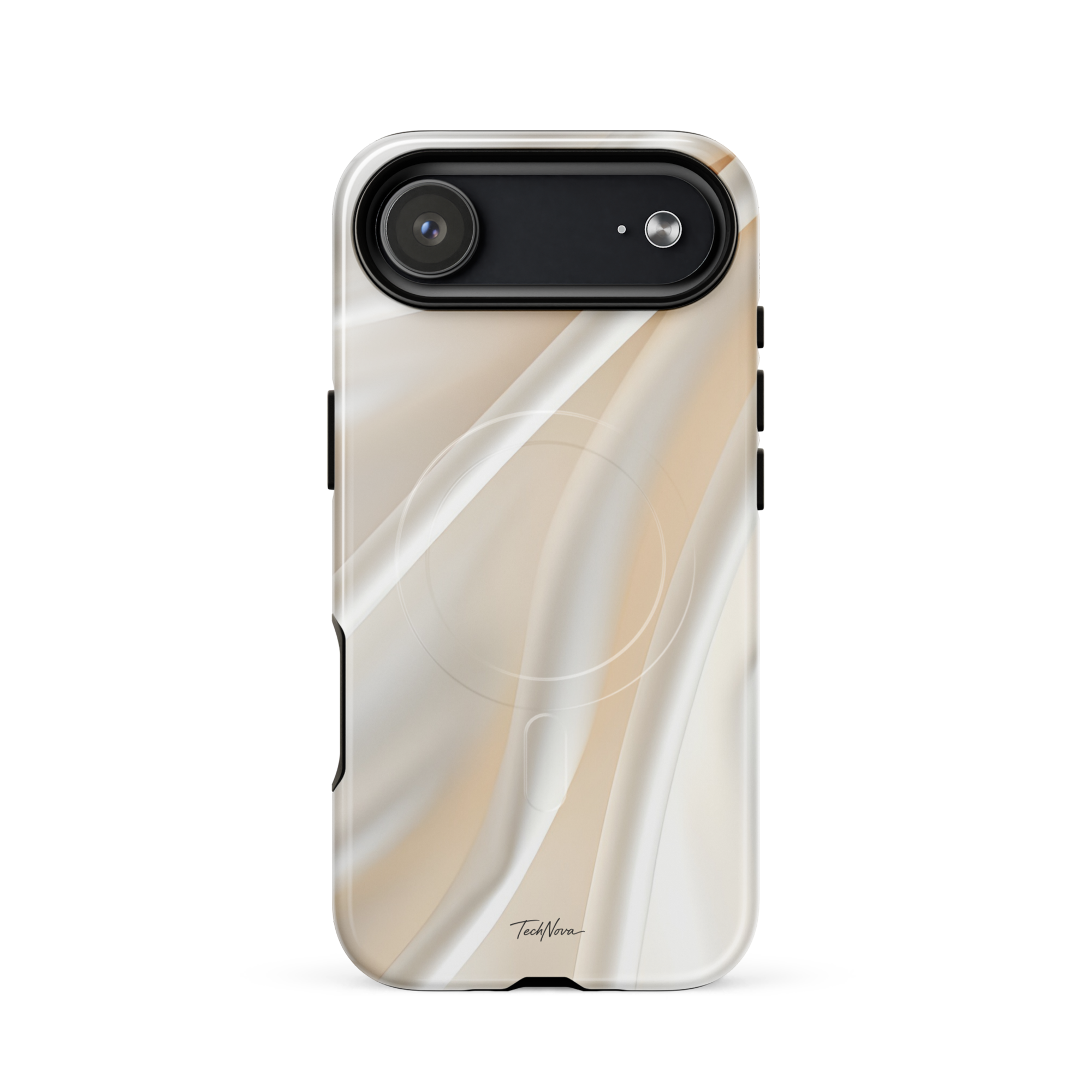 Coque iPhone MagSafe TechNova Couture Signature - Design premium haute couture avec protection renforcée et compatibilité MagSafe