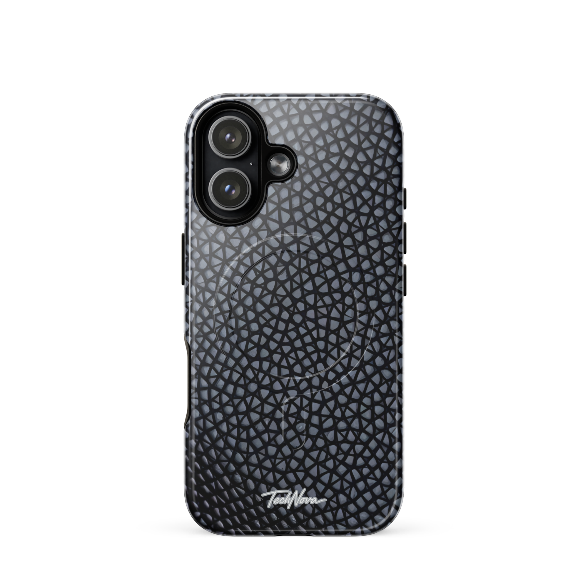 Coque iPhone MagSafe TechNova Couture Signature - Design premium haute couture avec protection renforcée et compatibilité MagSafe