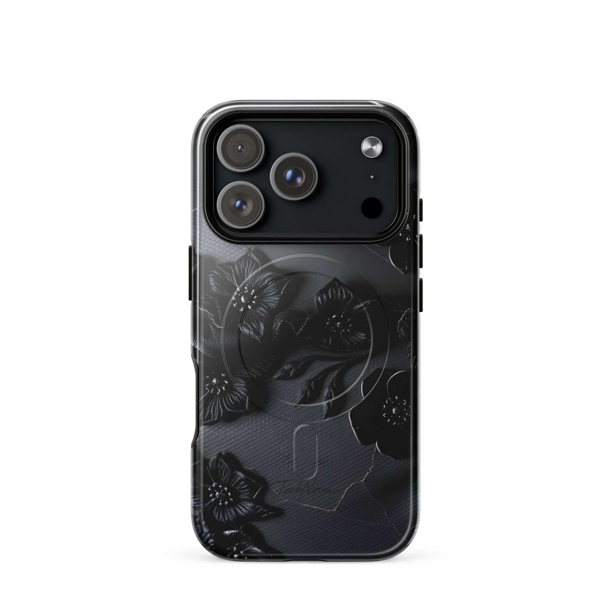 Coque iPhone MagSafe TechNova Couture Signature - Design premium haute couture avec protection renforcée et compatibilité MagSafe