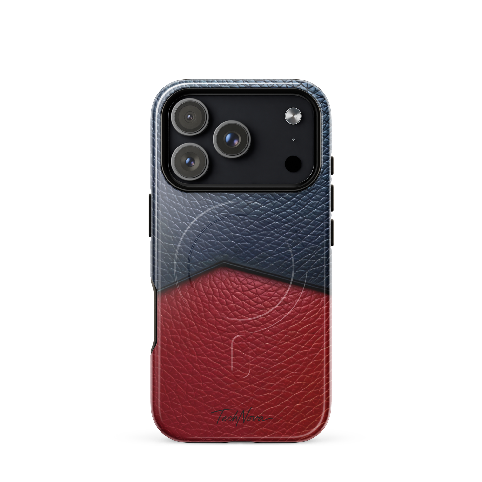 Coque iPhone MagSafe TechNova Couture Signature - Design premium haute couture avec protection renforcée et compatibilité MagSafe