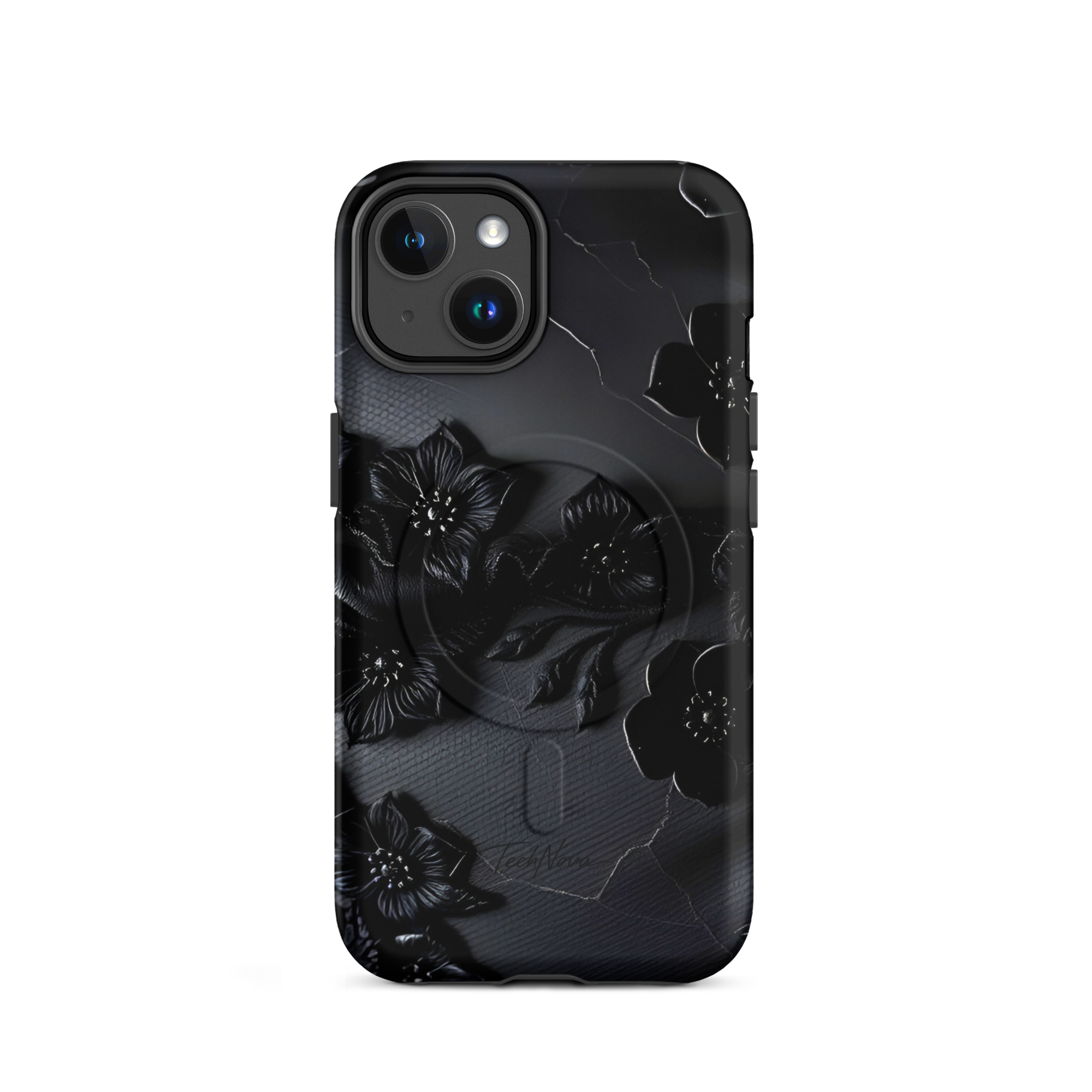 Coque iPhone MagSafe TechNova Couture Signature - Design premium haute couture avec protection renforcée et compatibilité MagSafe