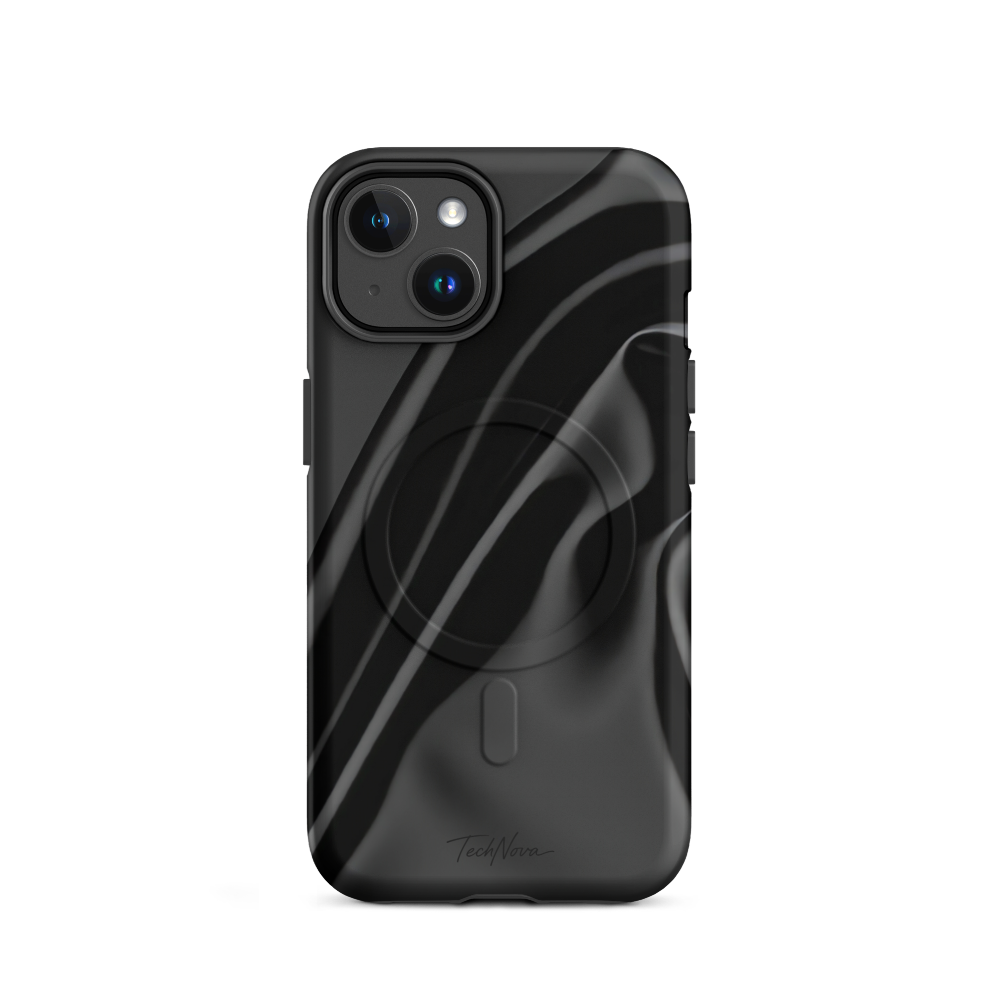 Coque iPhone MagSafe TechNova Couture Signature - Design premium haute couture avec protection renforcée et compatibilité MagSafe