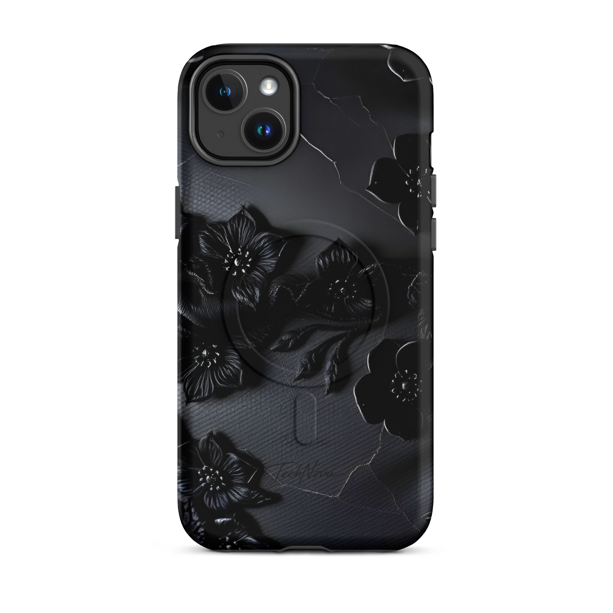 Coque iPhone MagSafe TechNova Couture Signature - Design premium haute couture avec protection renforcée et compatibilité MagSafe